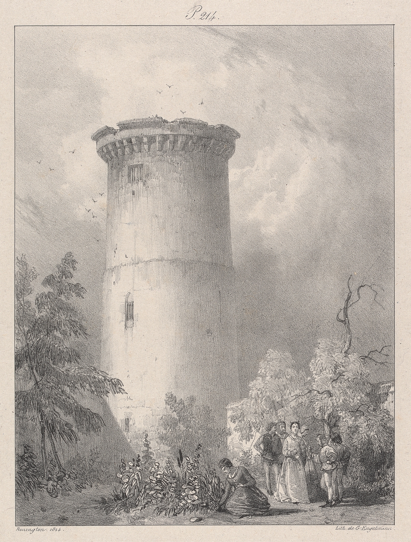 Tour aux Archives a Vernon, by Richard Parkes Bonington, public domain