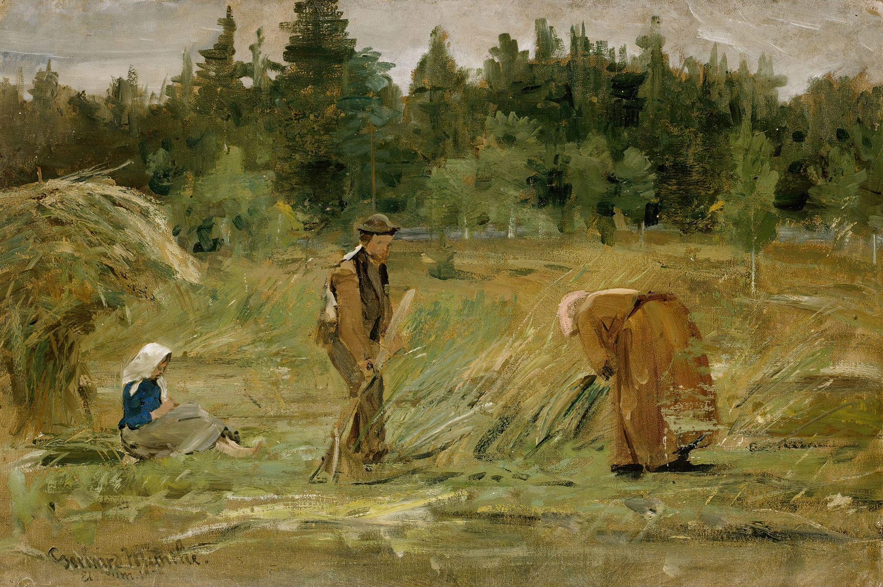 The poor Man’s Field, by Gerhard Munthe, public domain