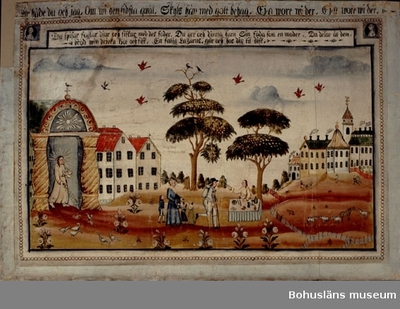 Landscape artwork by Ivares Anders, Folk Art style