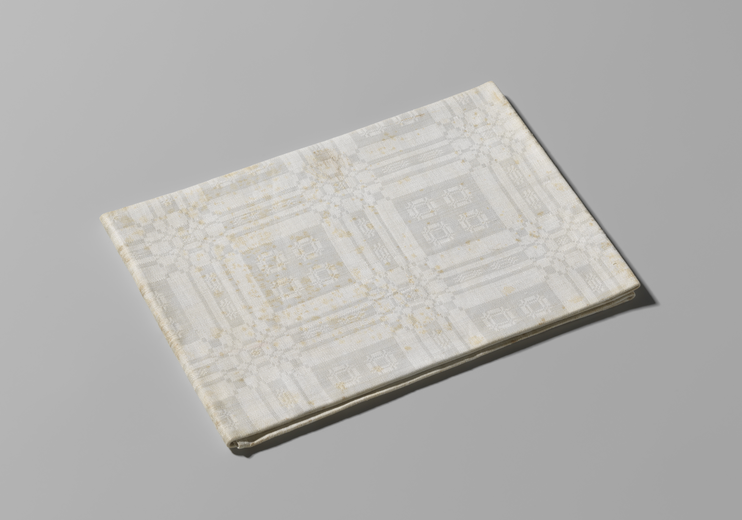 Delicate crown on linen by an unknown artist, c. 1700-1770, evoking serenity and quiet contemplation.