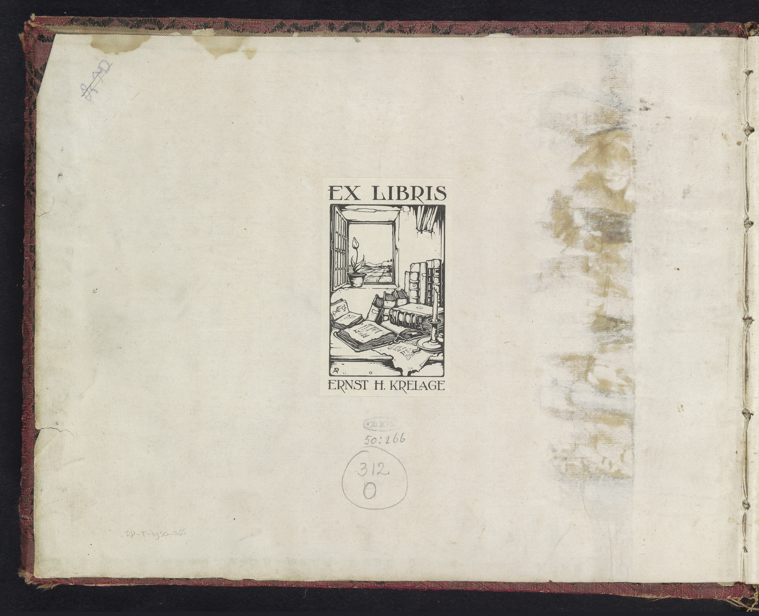 Ex libris van Ernst Heinrich Krelage, by Anton Pieck, public domain