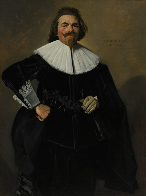 Frans Hals' 'Portrait of Tieleman Roosterman' showcases the artist's signature brushwork and lively character portrayal.