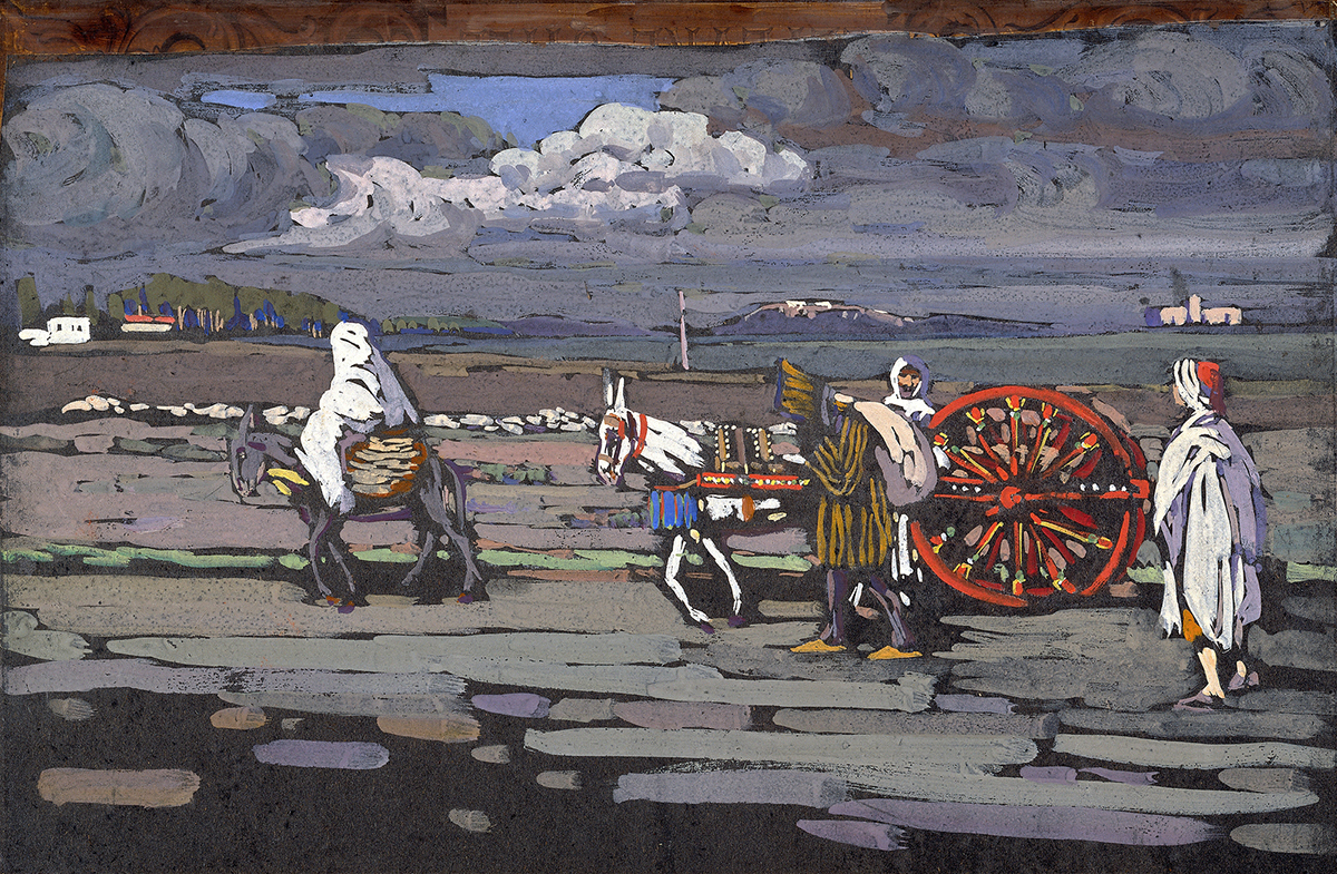 Landstrasse, by Wassily Kandinsky, public domain