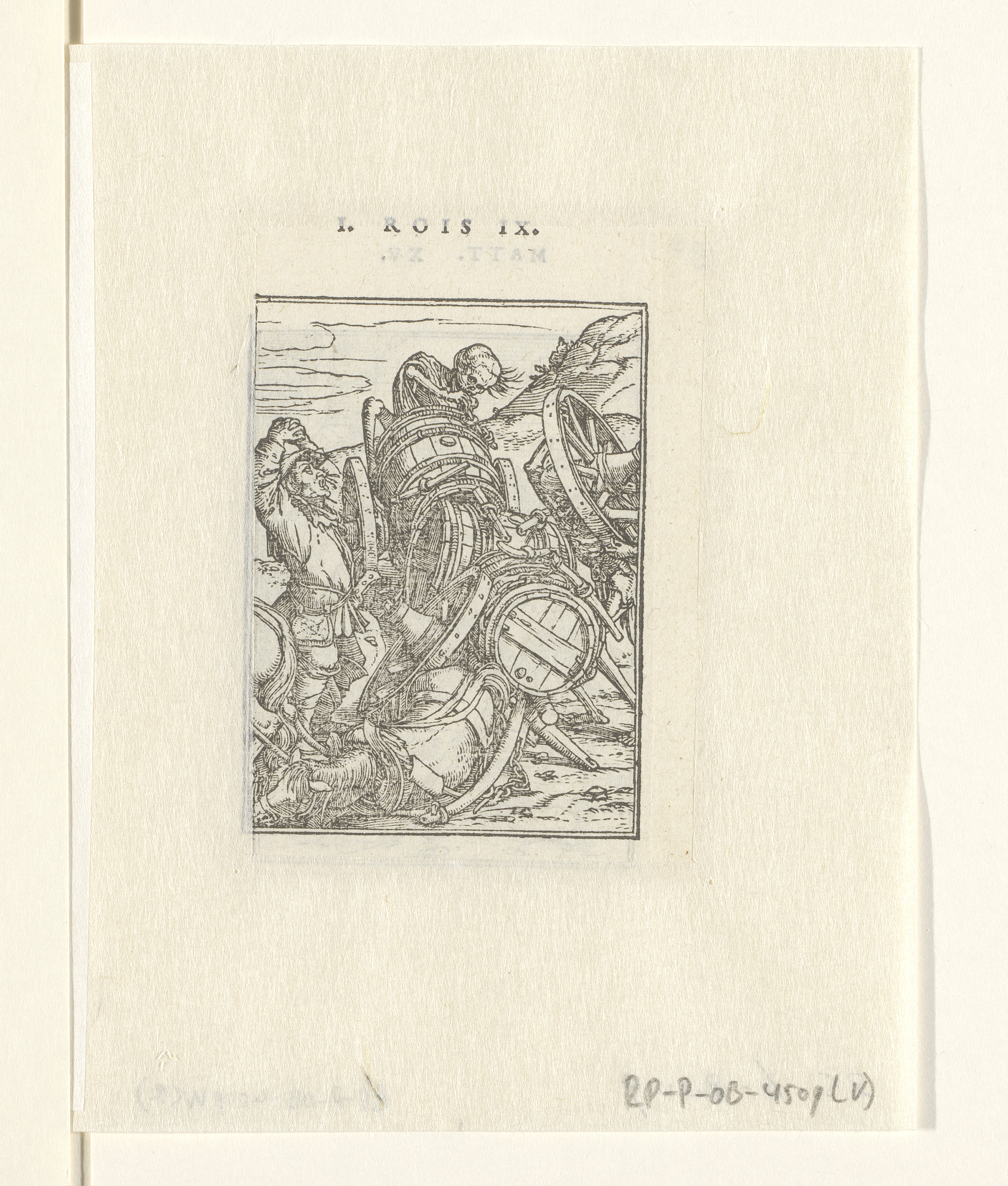 Voerman en de Dood, by Hans Holbein (II), public domain