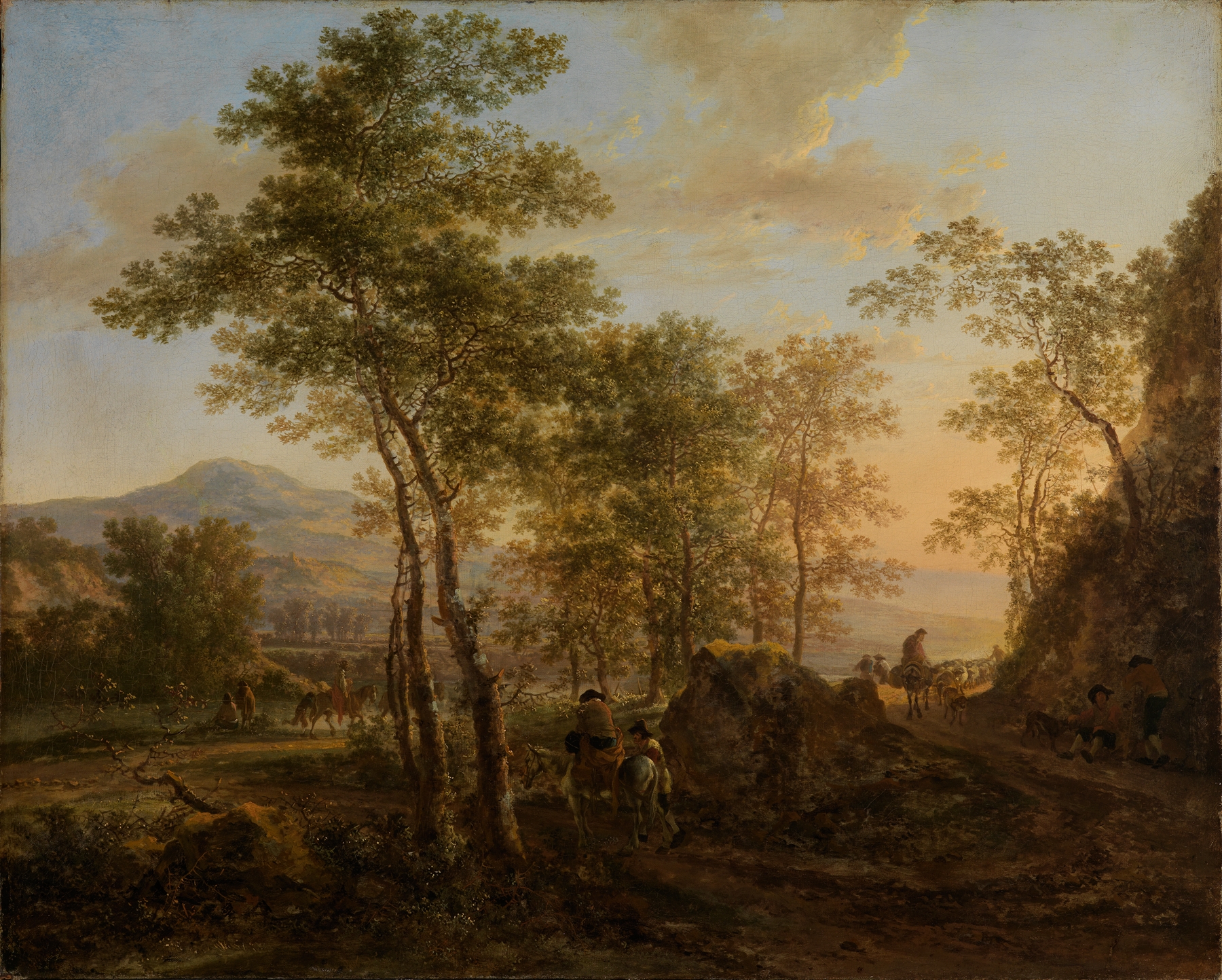 Italienische Landschaft am Abend, by Jan Both, public domain