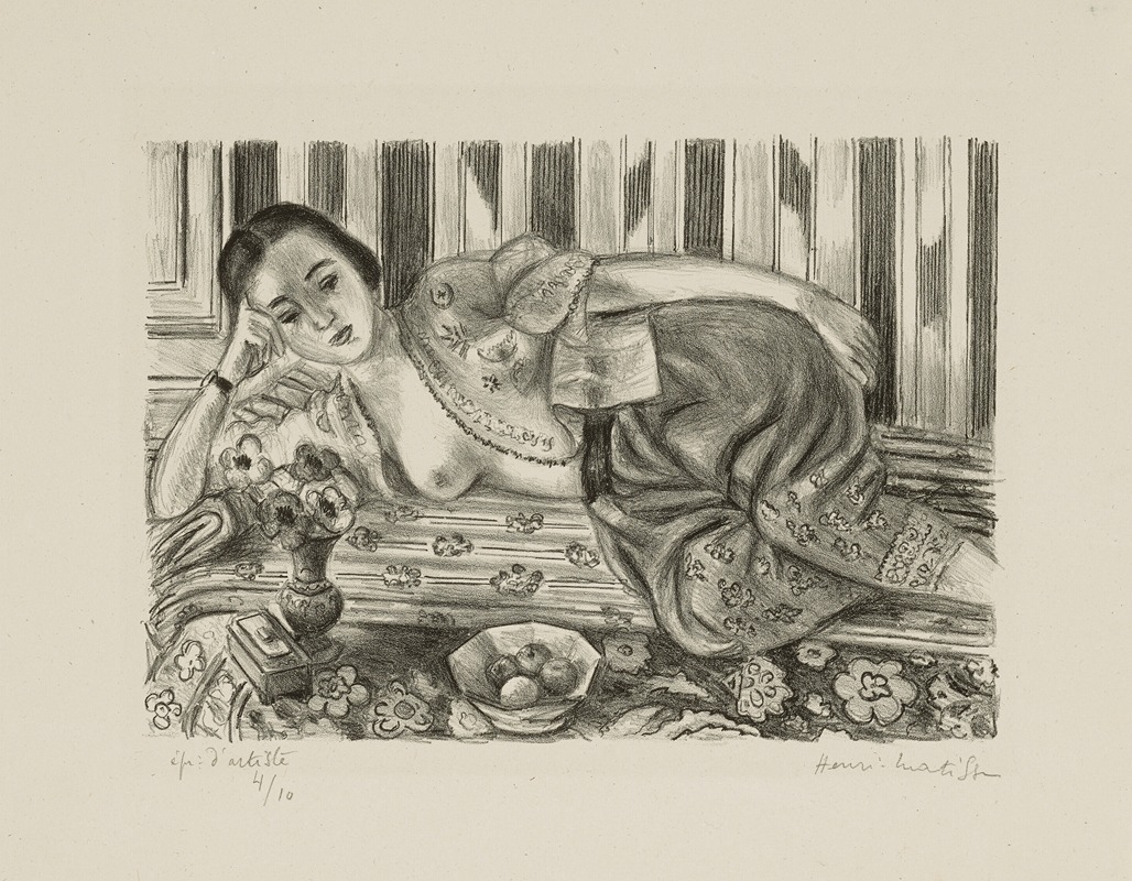Henri Matisse's 'Odalisque à la culotte de satin rouge' features a vibrant depiction of a reclining figure.