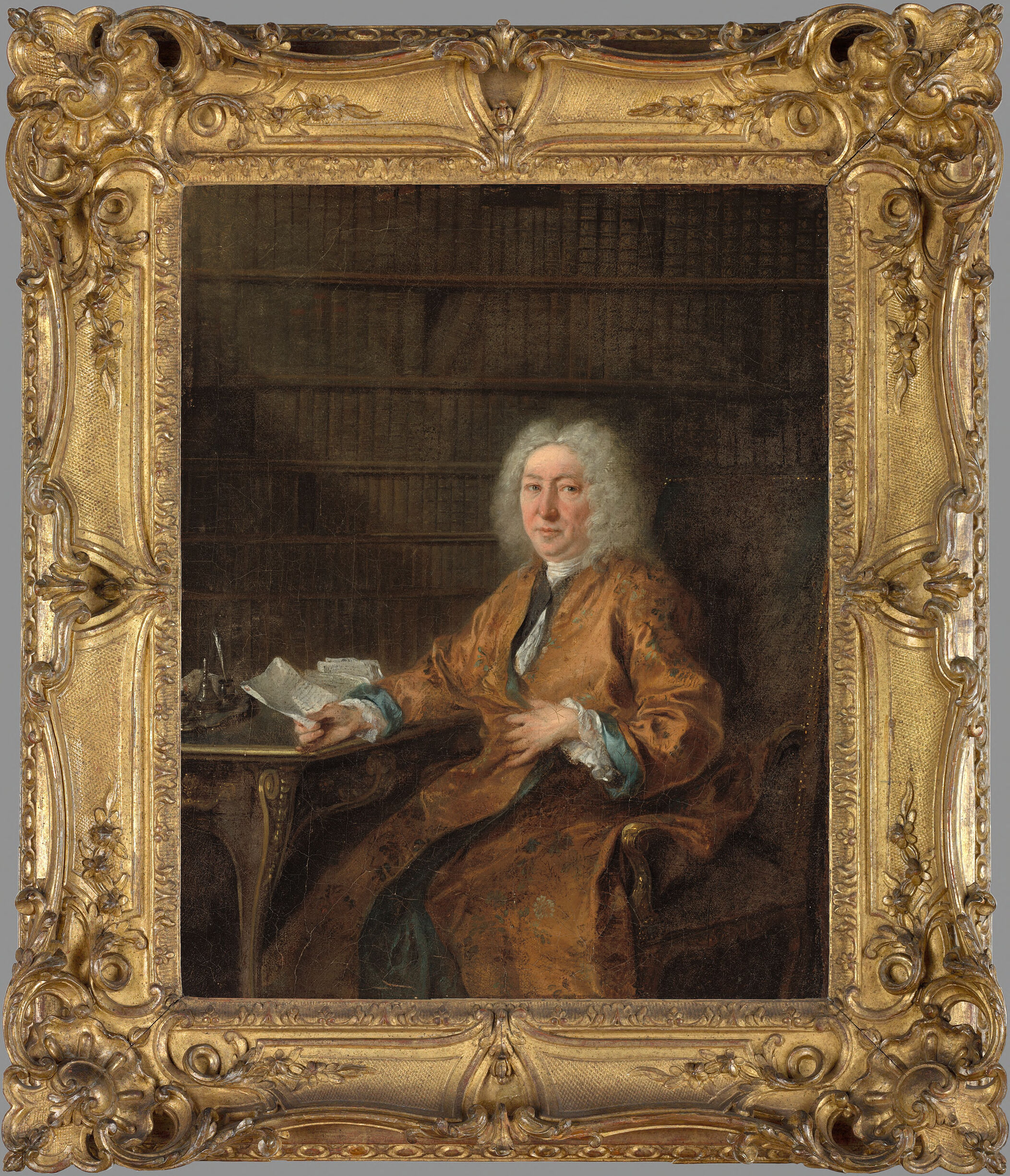 Portrait of Monsieur Gaignat by Nicolas Lancret, oil on canvas, featuring a dignified gentleman.