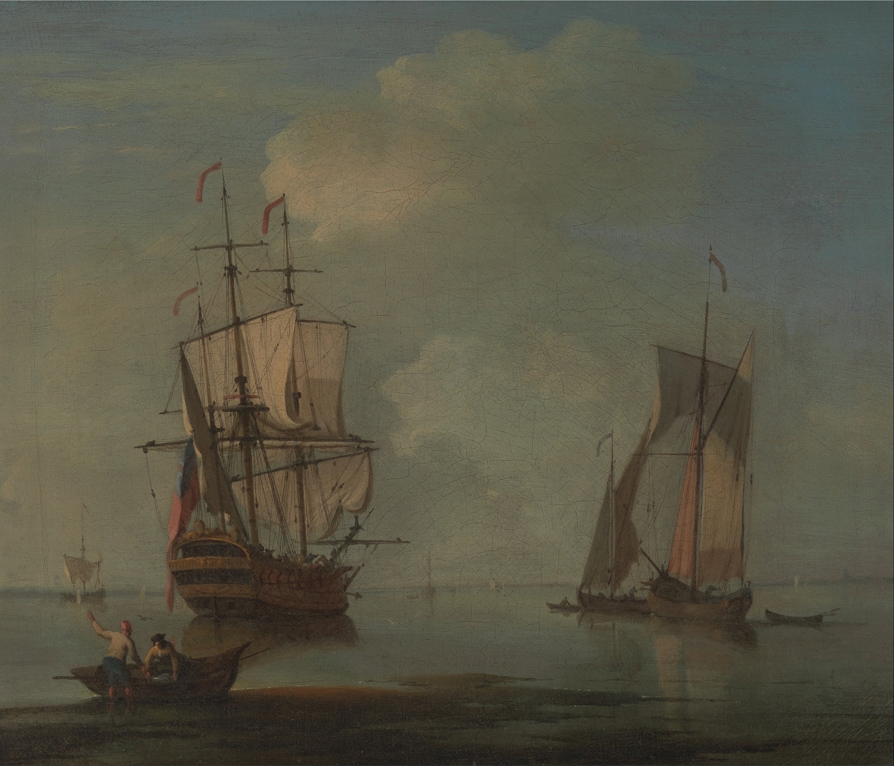 An Evening Calm, by Peter Monamy, public domain