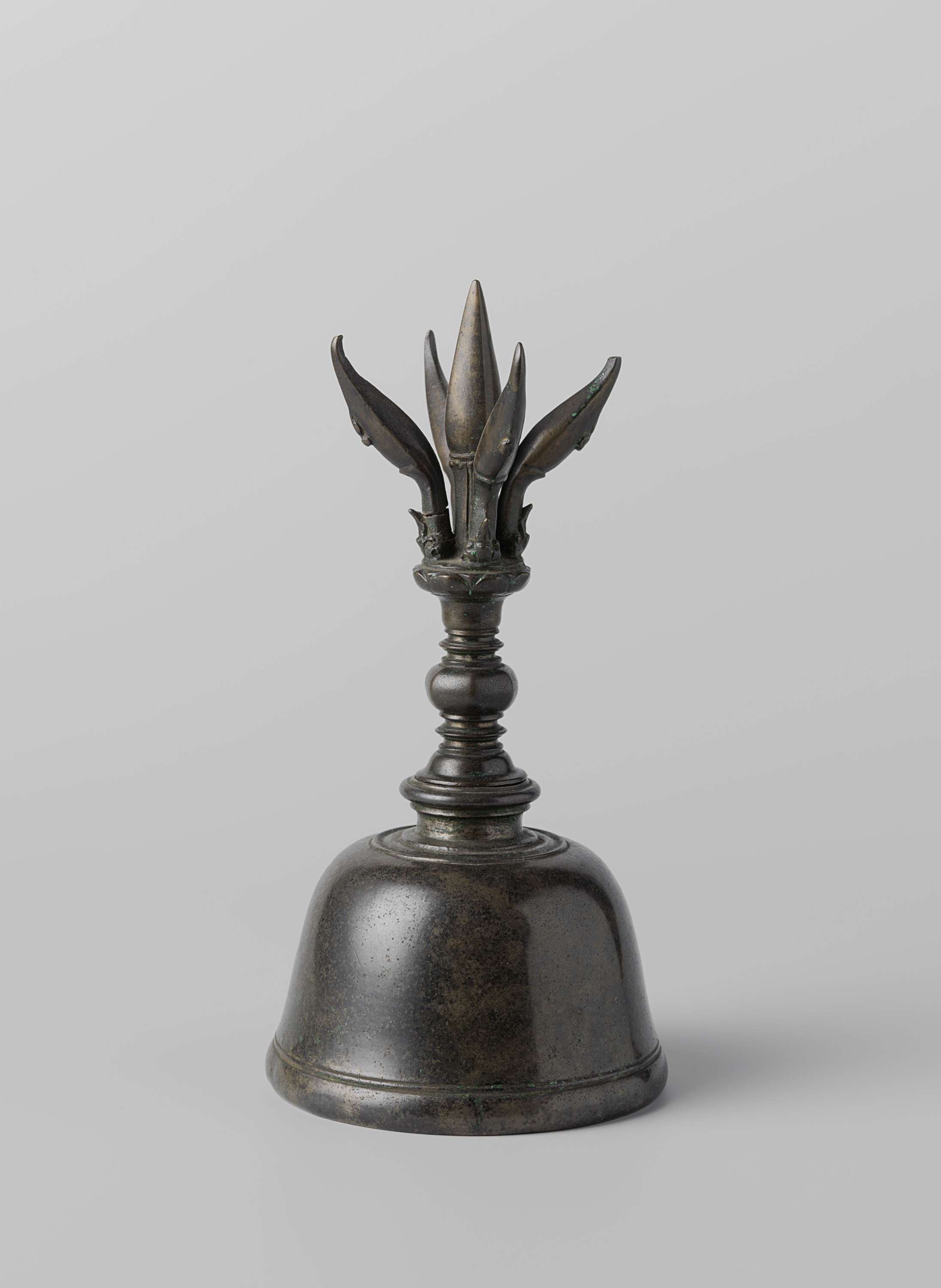 Bronze ghanta by unknown artist, showcasing intricate details and craftsmanship.