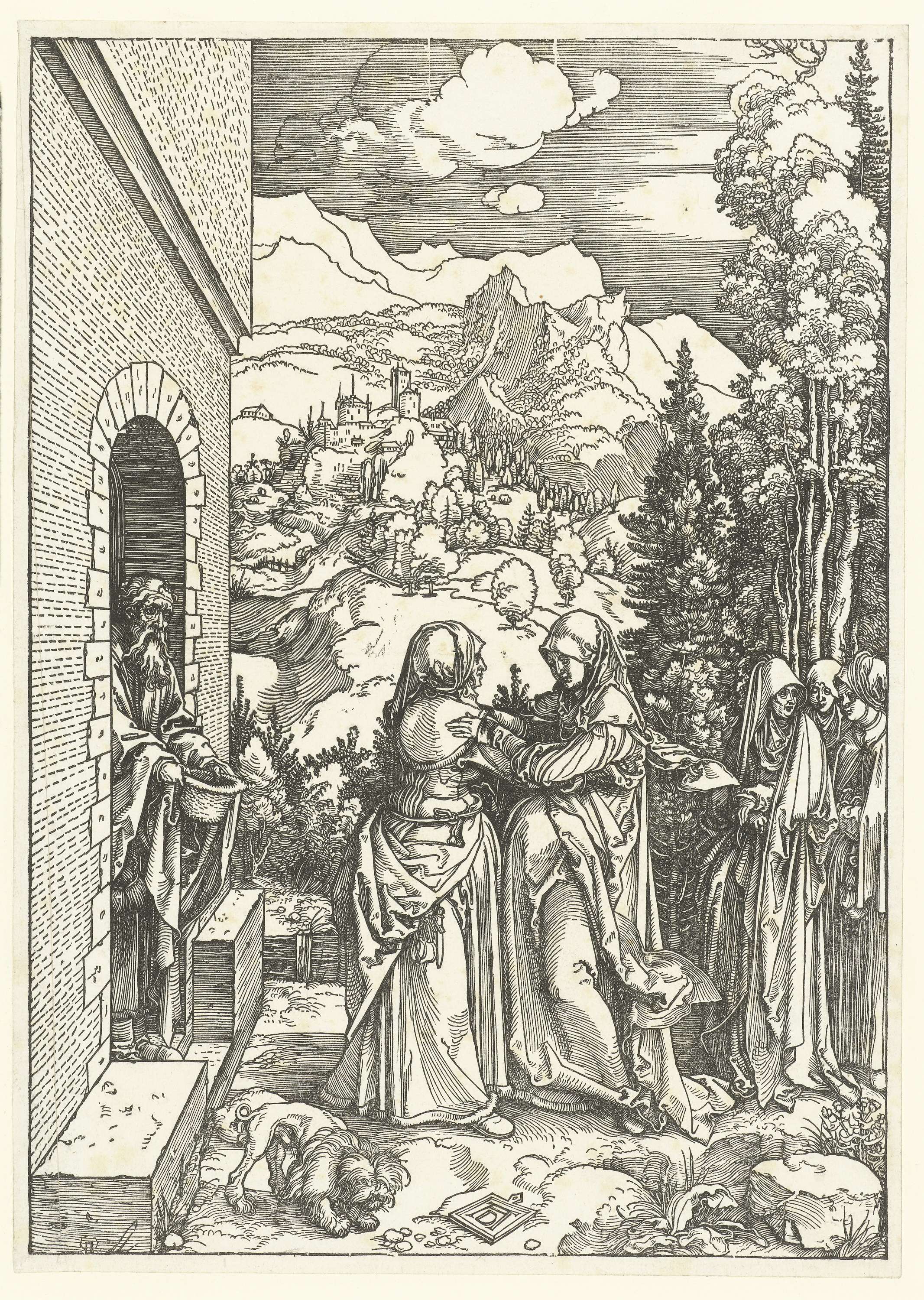 Visitatie, by Albrecht Dürer, public domain