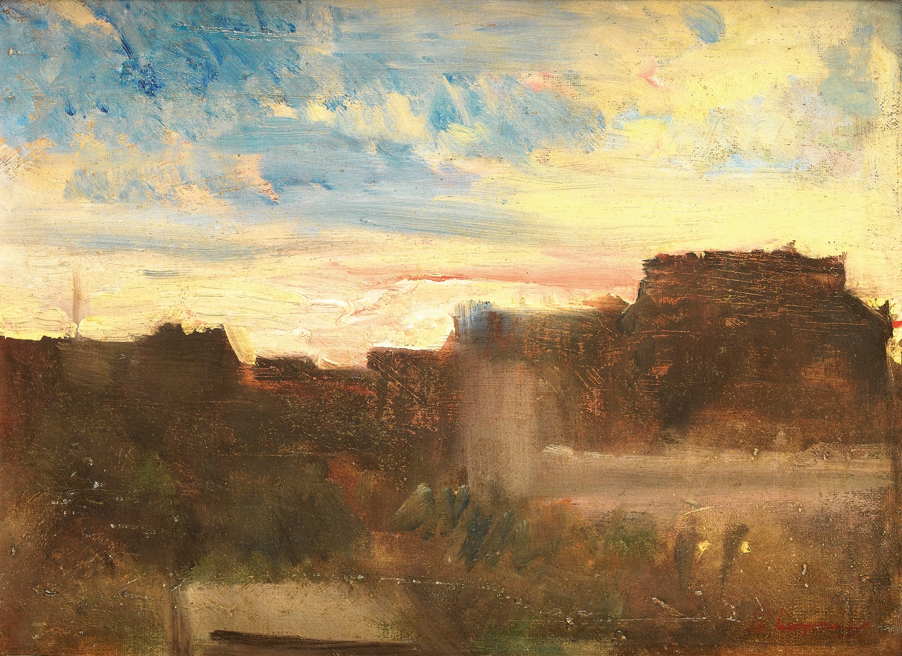 Landscape photograph by Jean-Baptiste Carpeaux depicting a vibrant sunrise.