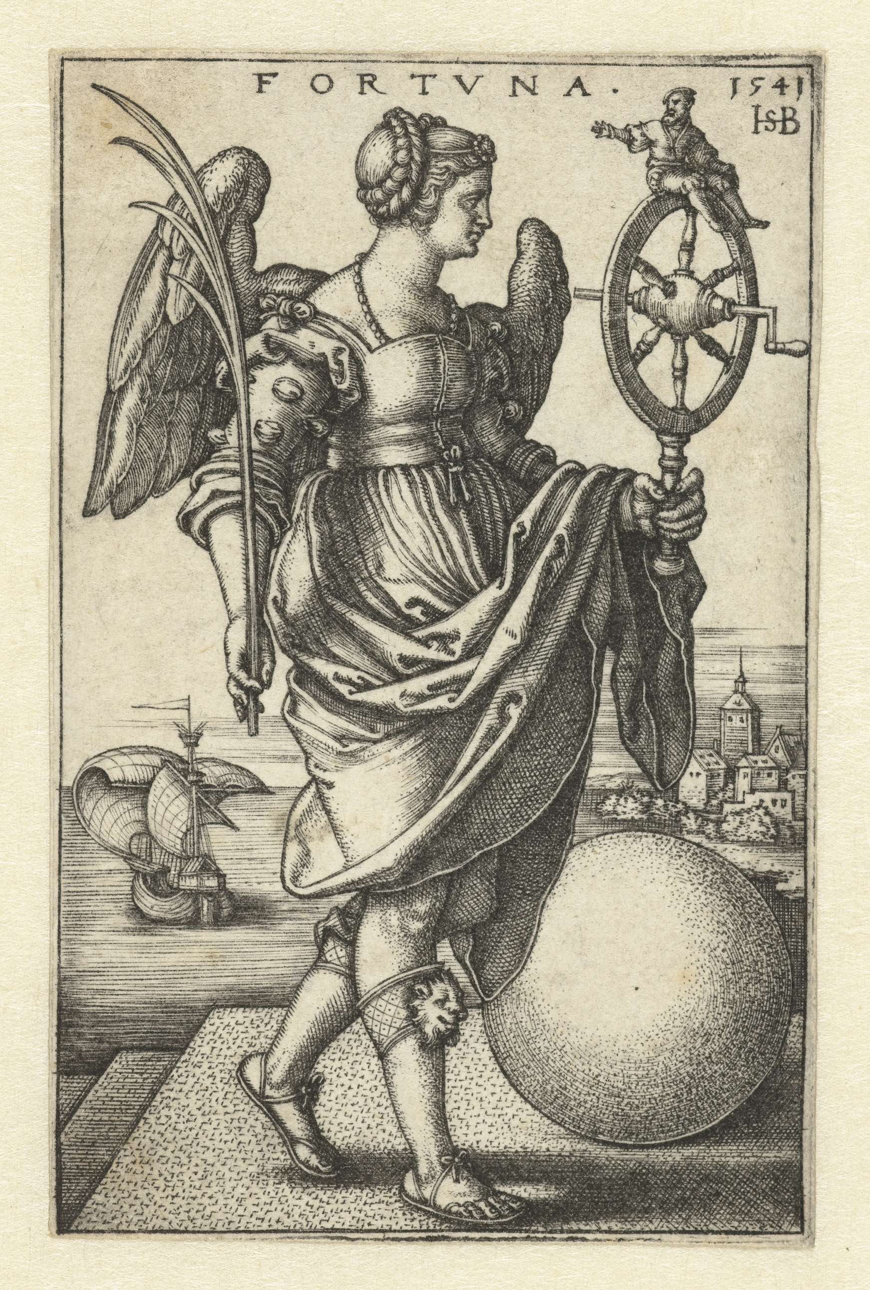 Fortuna, by Hans Sebald Beham, public domain