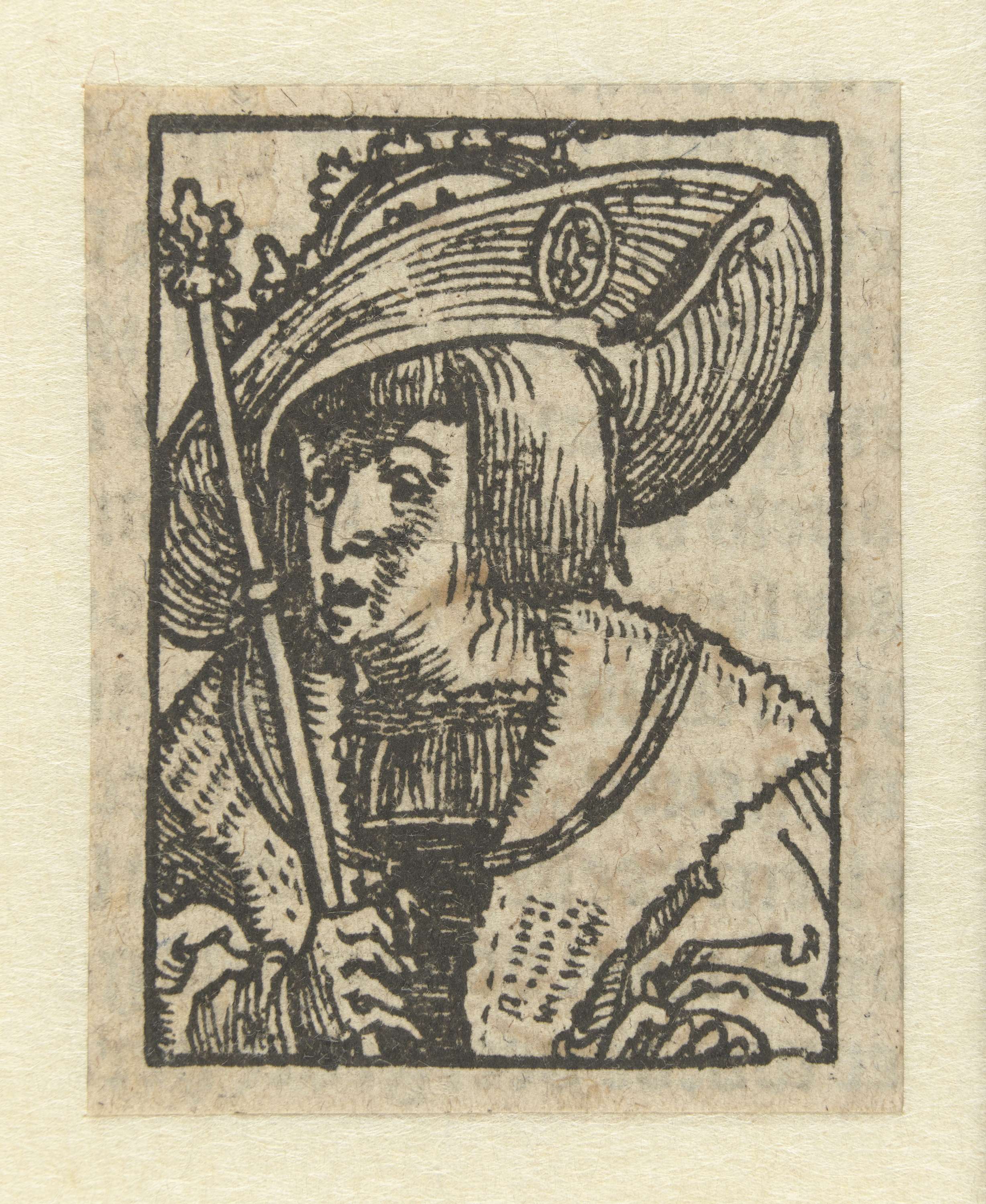 Portrait of Karel V by Jan Swart van Groningen, paper medium