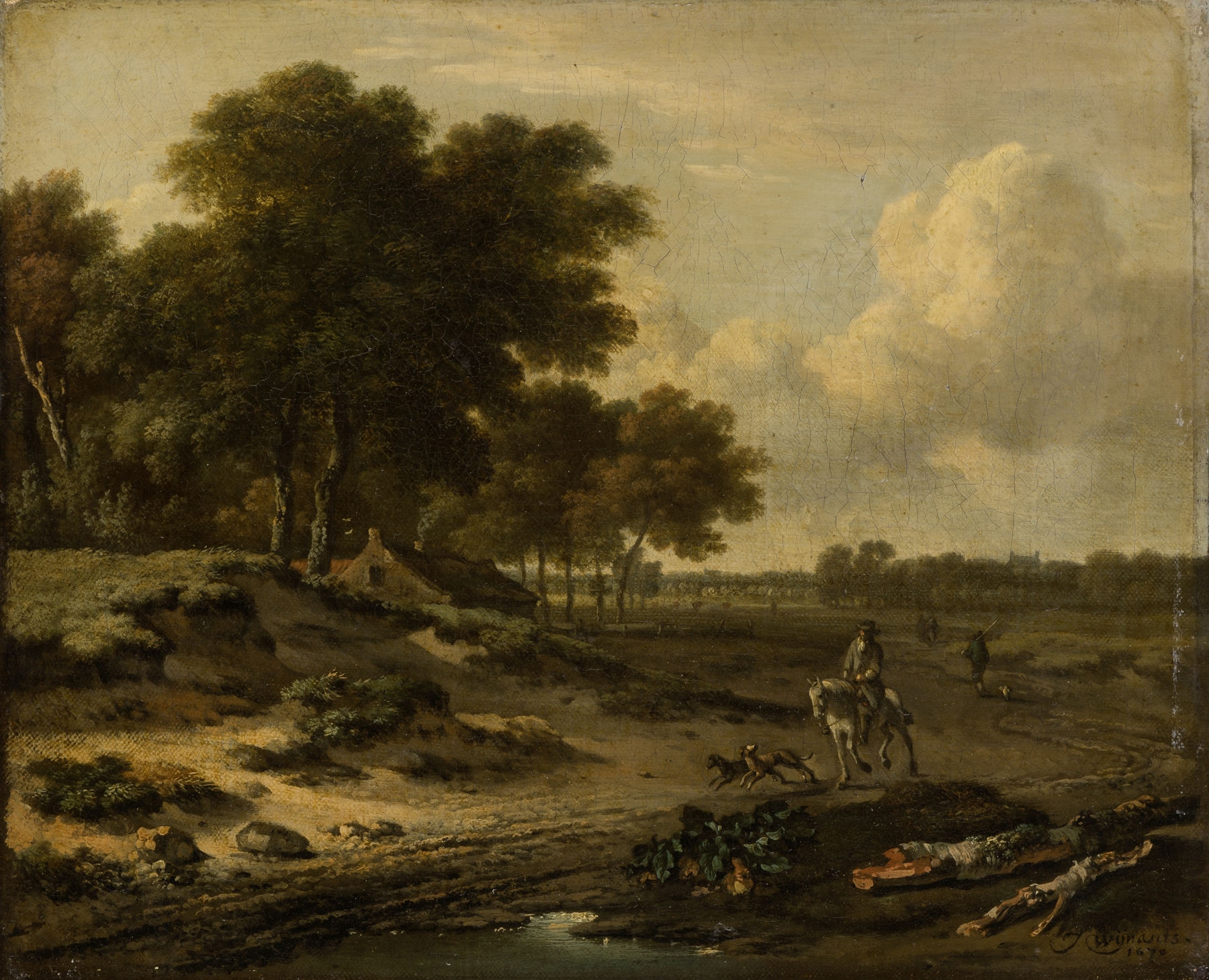 Landscape with Rider, by Jan Wijnants, public domain