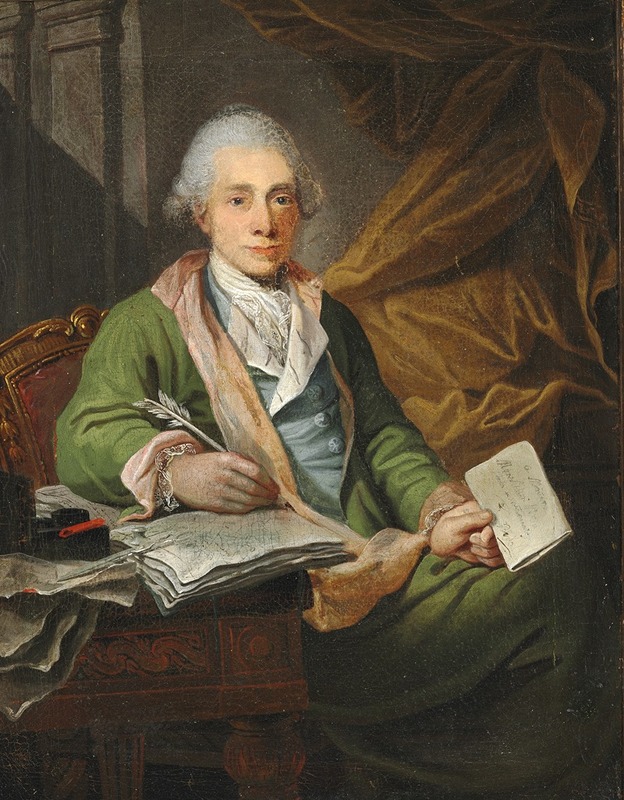 Portrait of Batholomæus Hansteen by Jens Juel.