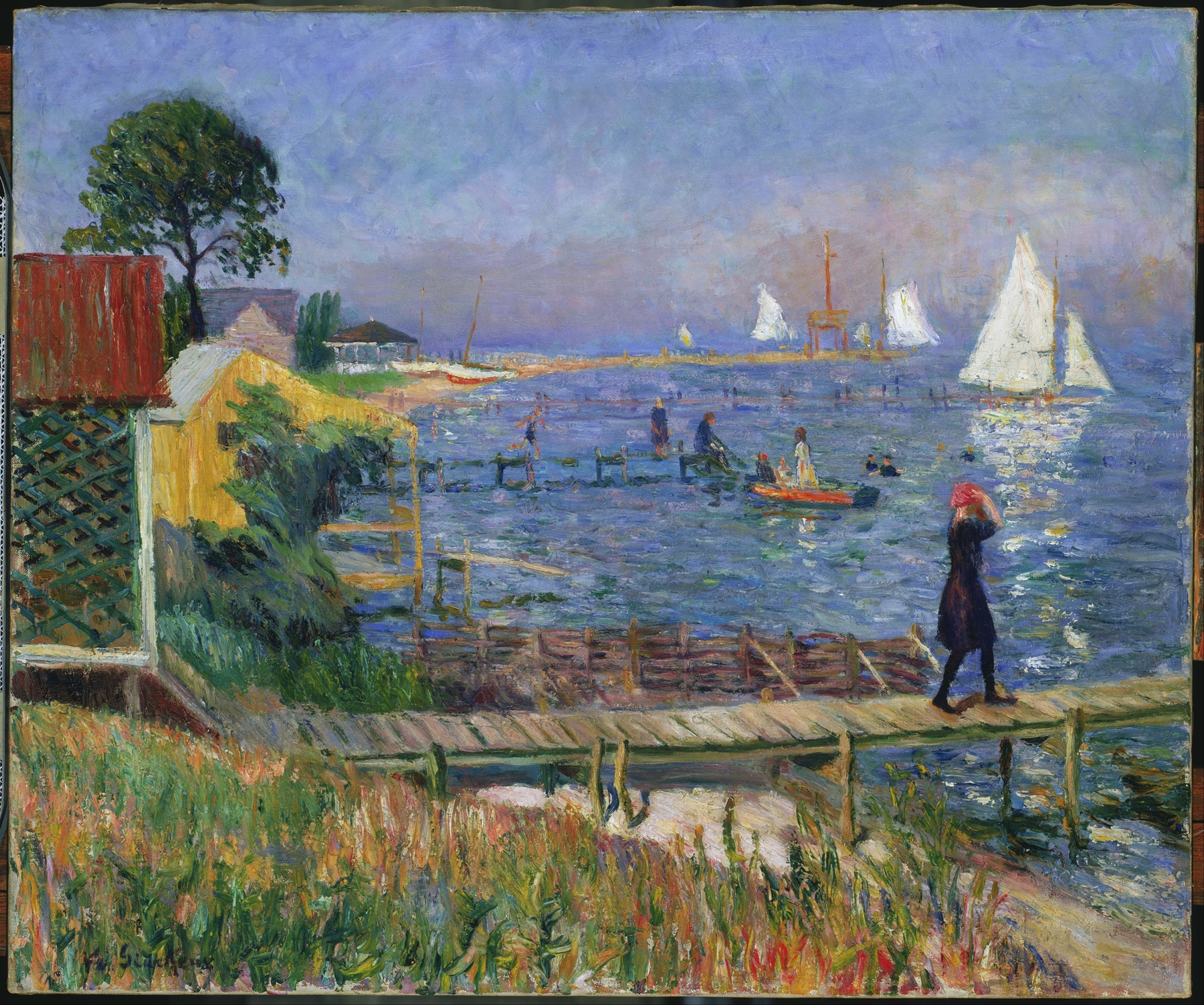 Bathers at Bellport, by William James Glackens, public domain
