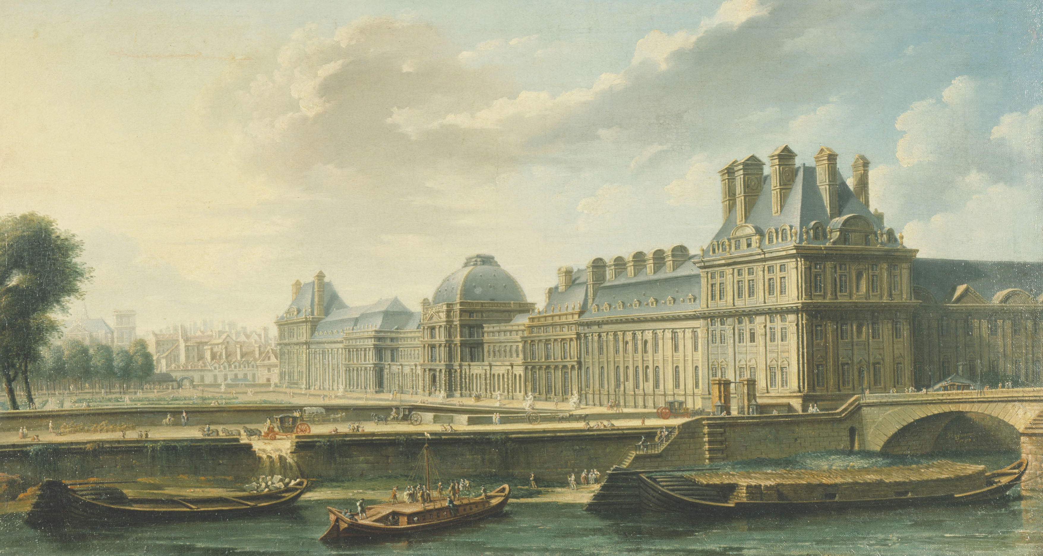 Le Palais des Tuileries, oil on canvas by Nicolas Jean-Baptiste Raguenet