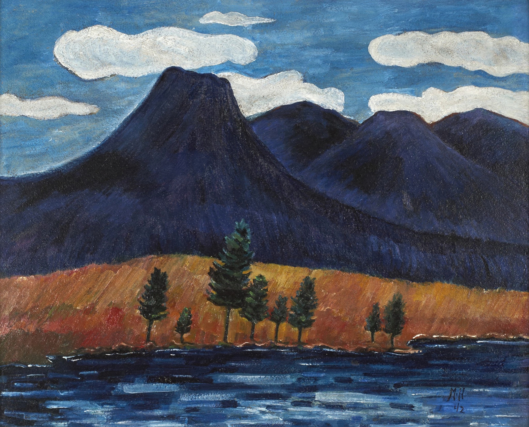 Blue Landscape, by Marsden Hartley, public domain