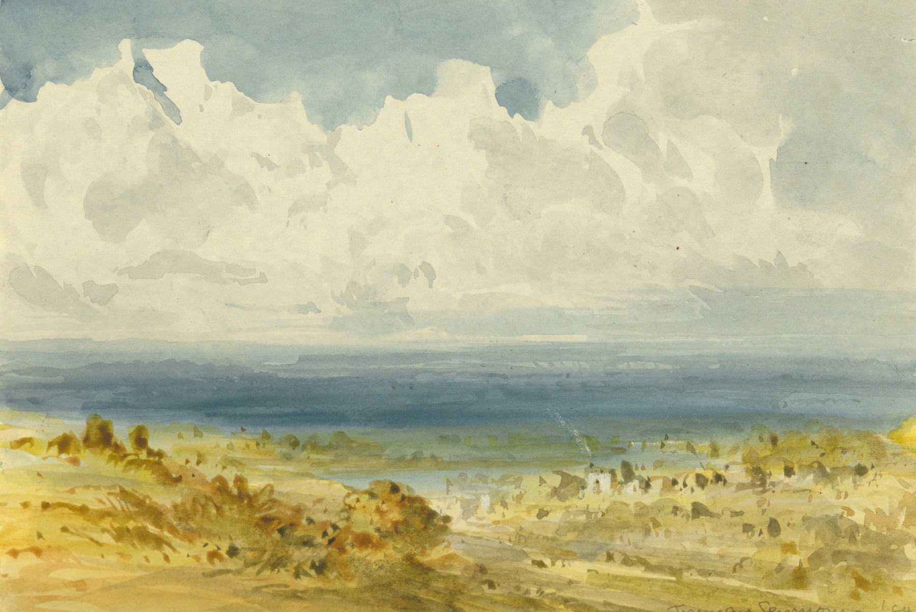 Landscape in Impressionism style by Truman Seymour, 1884