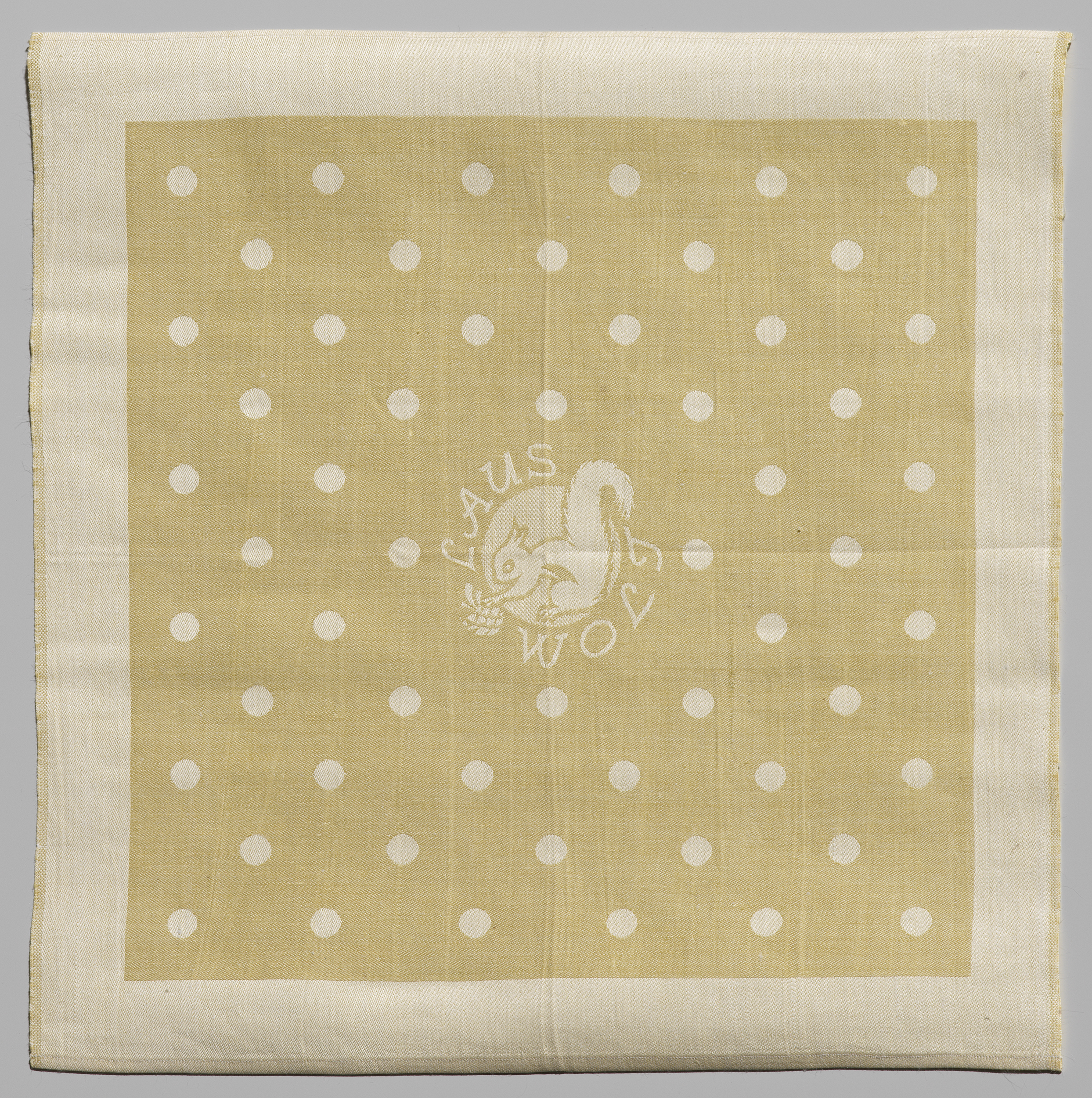Decorative linen textile designed for Hotel Lauswolt by Unknown Artist