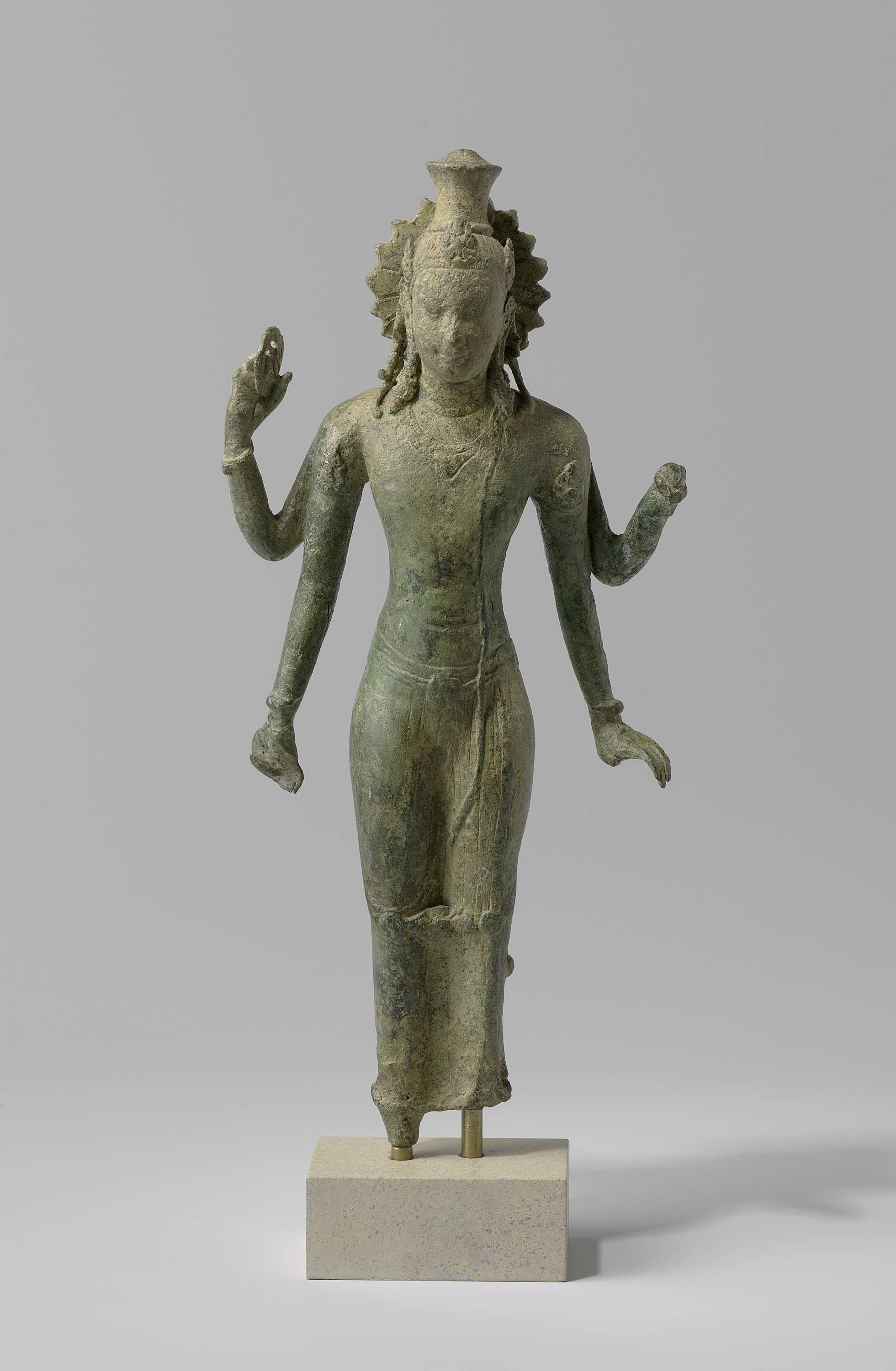 Bronze statuette of the Hindu god Vishnu by unknown artist