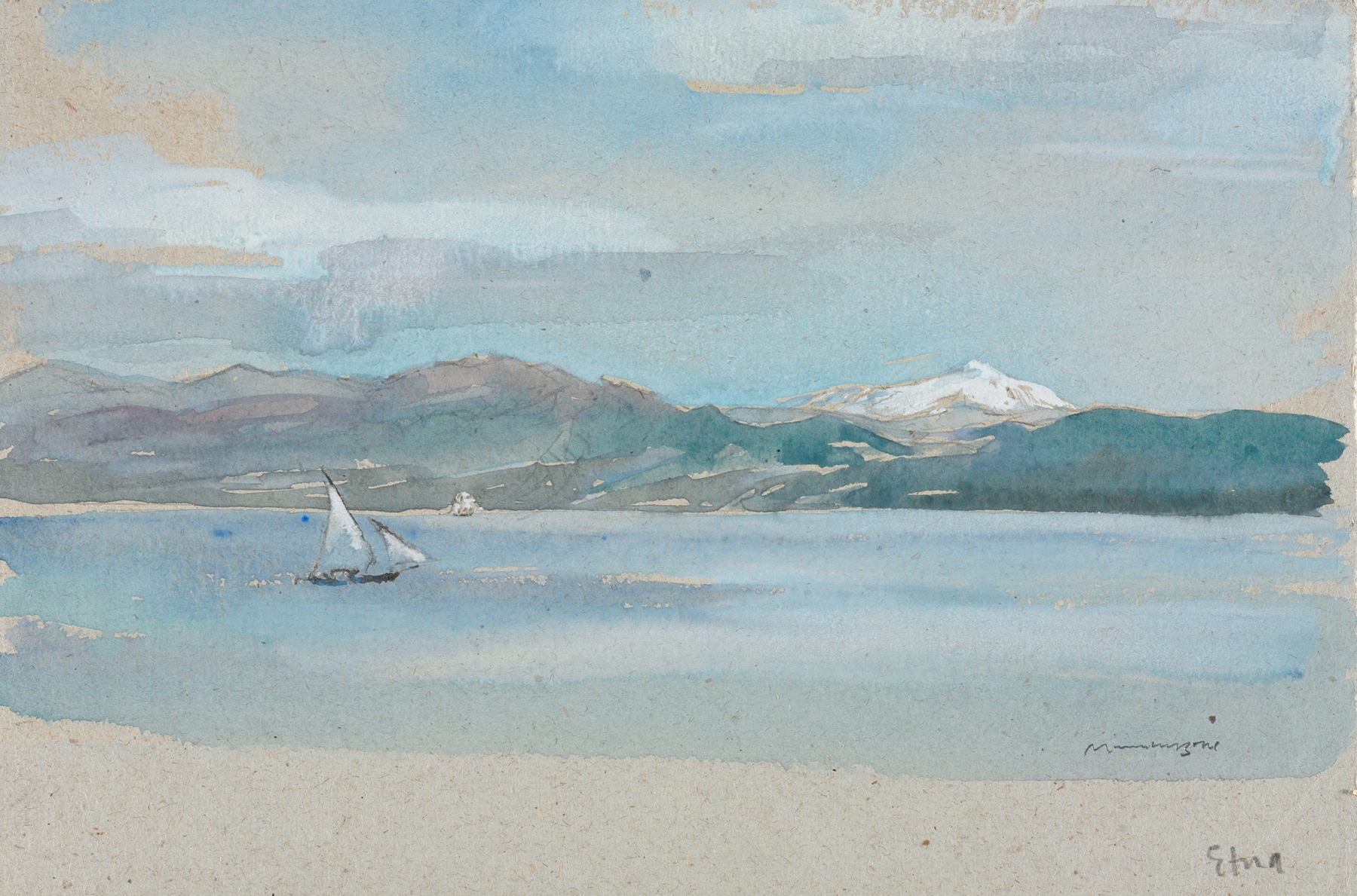 Etna, by Muirhead Bone, public domain