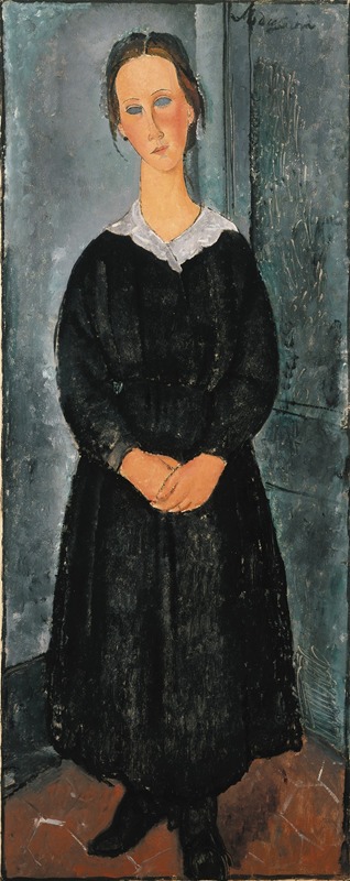 Amedeo Modigliani's 'La Jeune bonne' features a young servant girl with a serene expression.