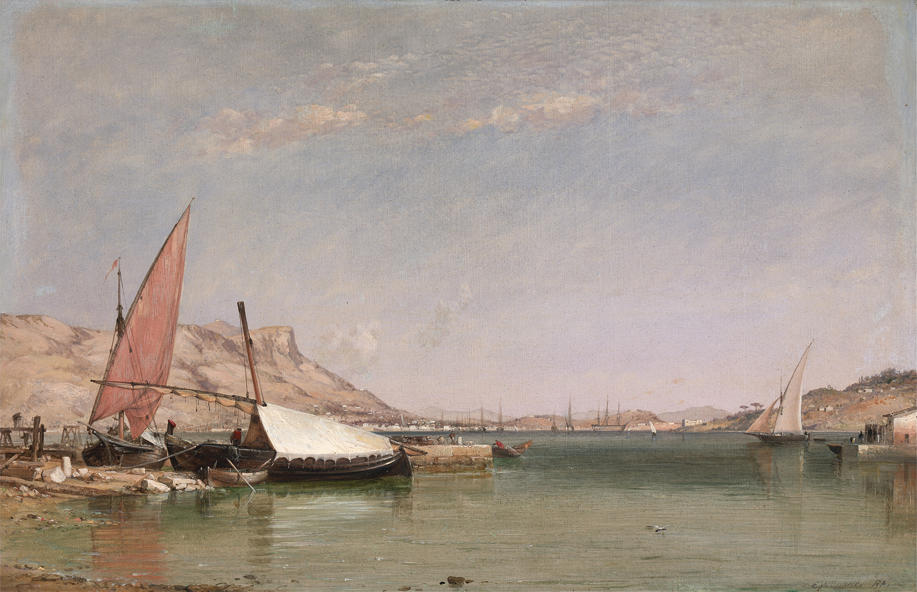 Toulon, by Edward William Cooke, public domain