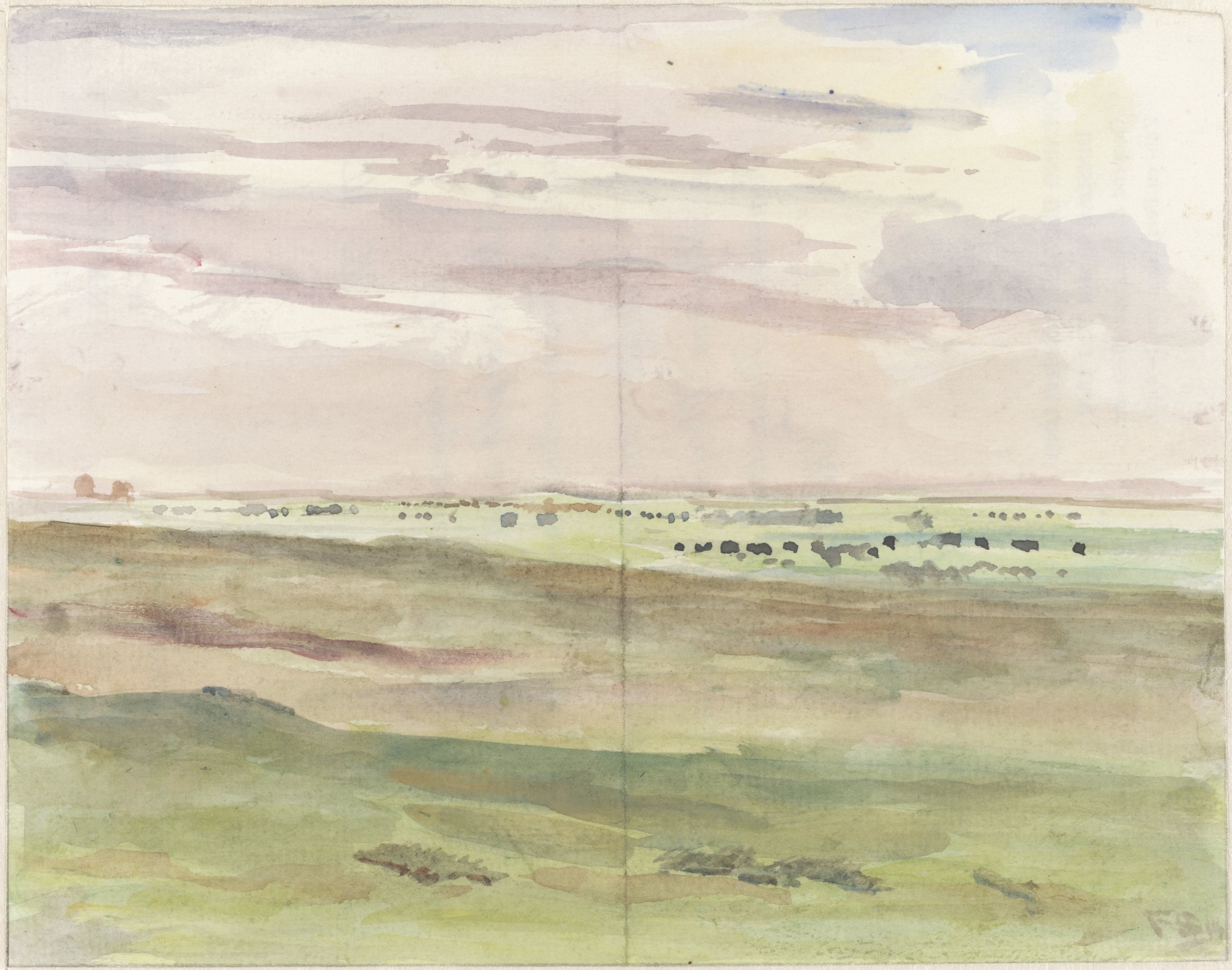 Weidelandschap met kudden, by Frans Smissaert, public domain