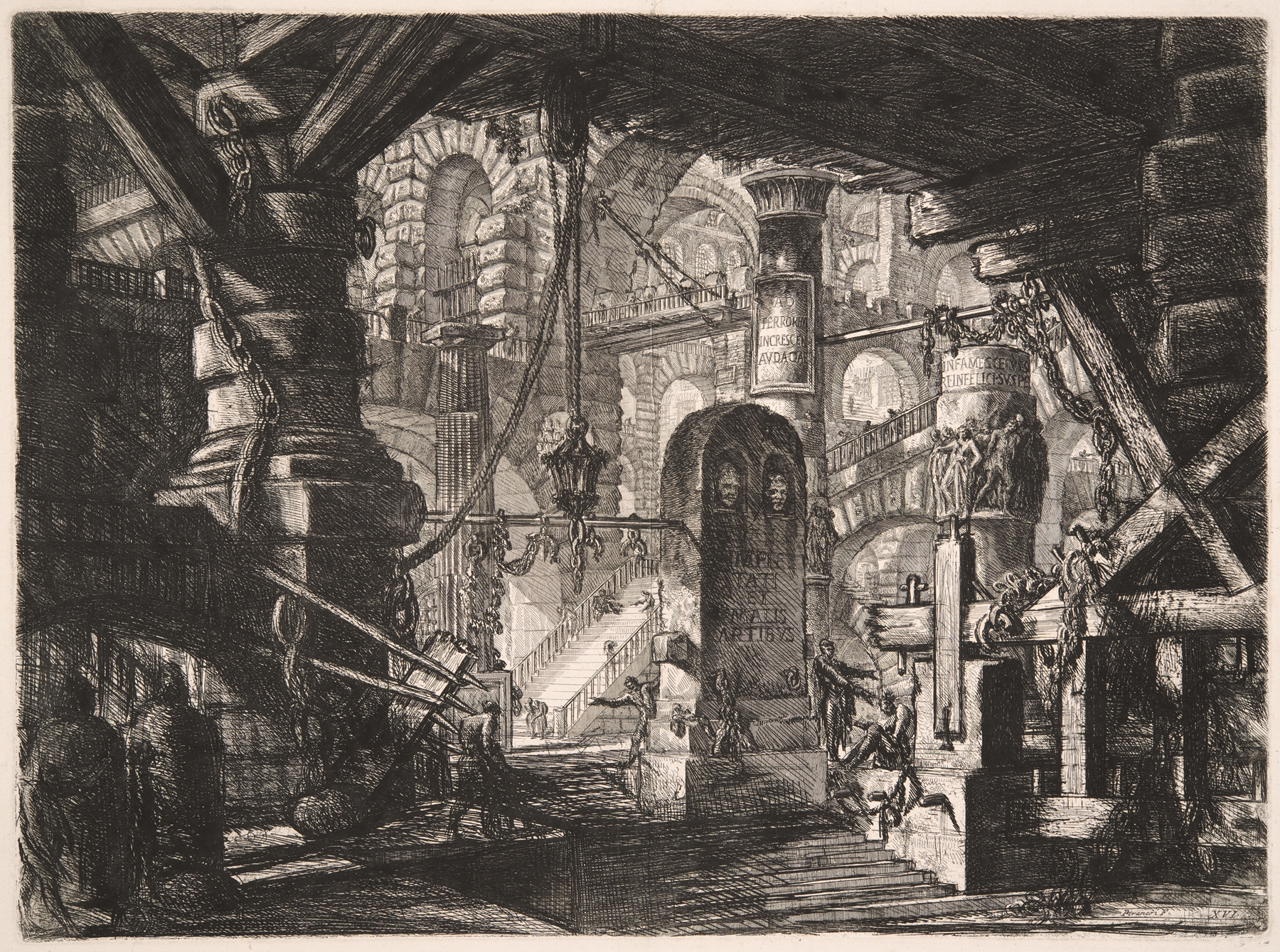 The Pier with Chains, by Giovanni Battista Piranesi, public domain
