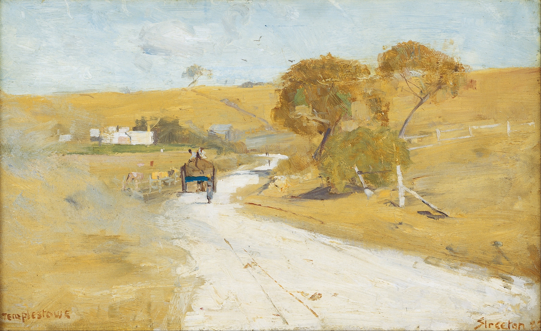 At Templestowe, by Arthur Streeton, public domain