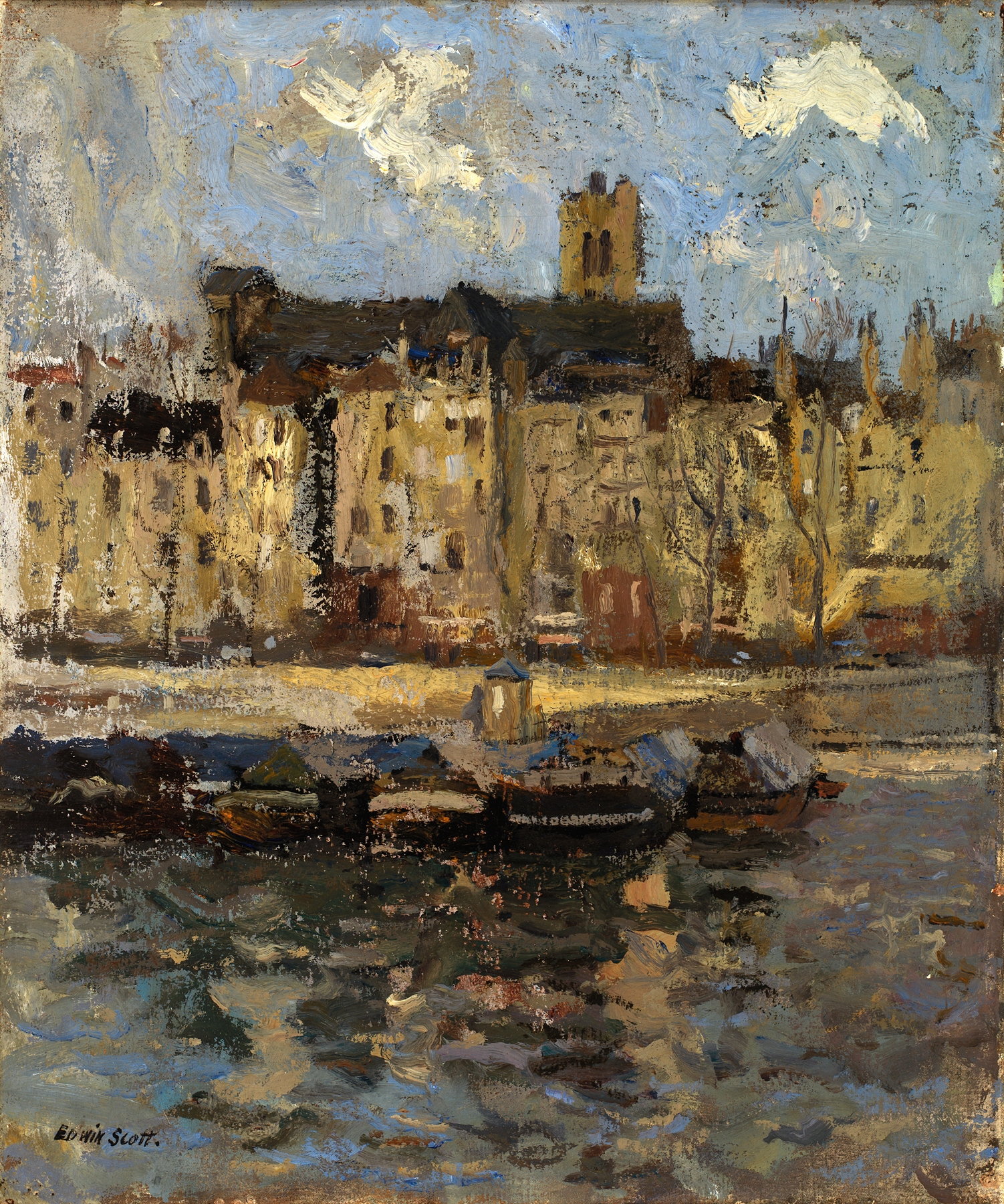 Religious symbolism in St. Gervais by Frank Edwin Scott, unknown medium