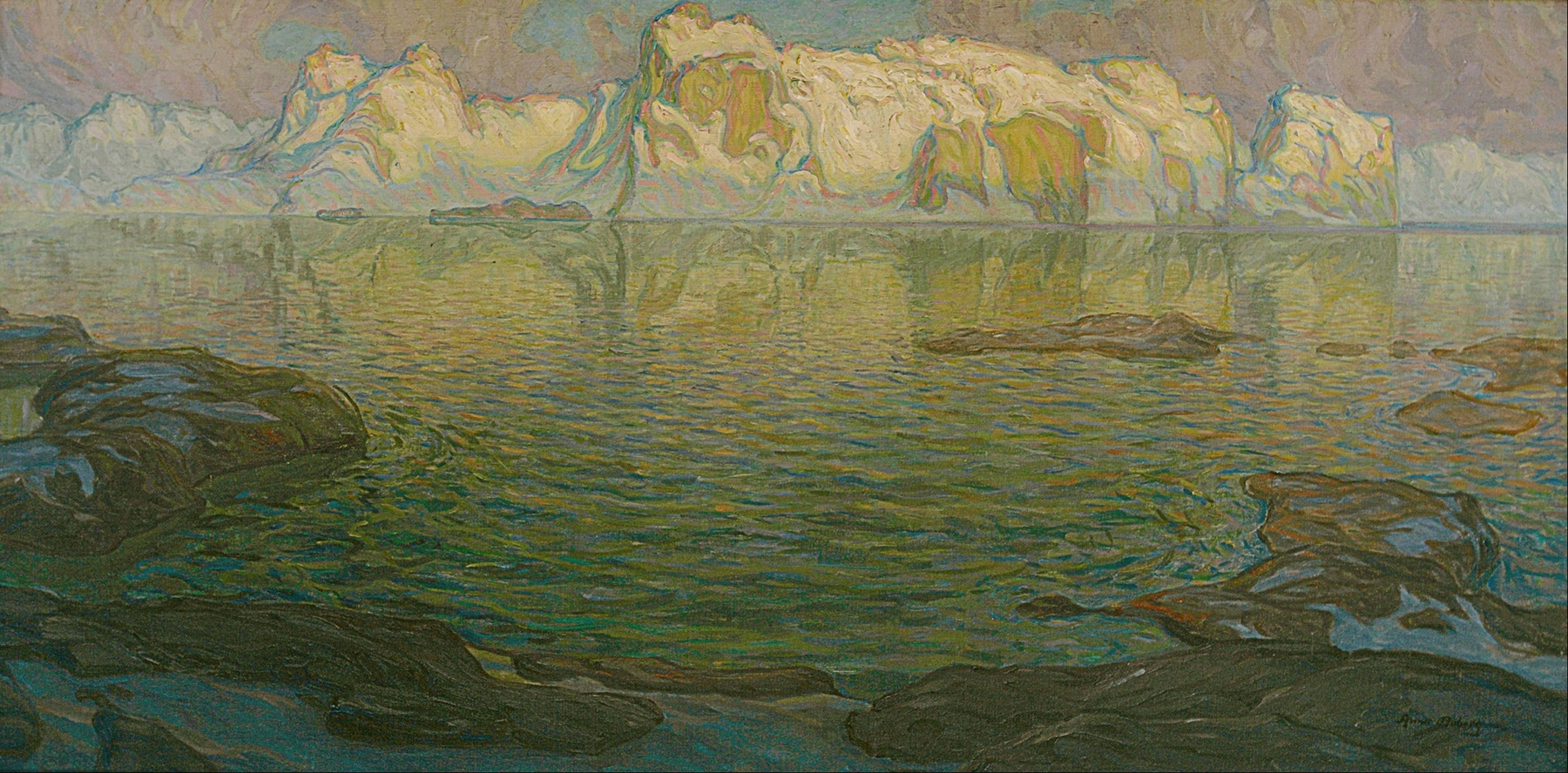 Silent evening – Scene from Lofoten, by Anna Boberg, public domain