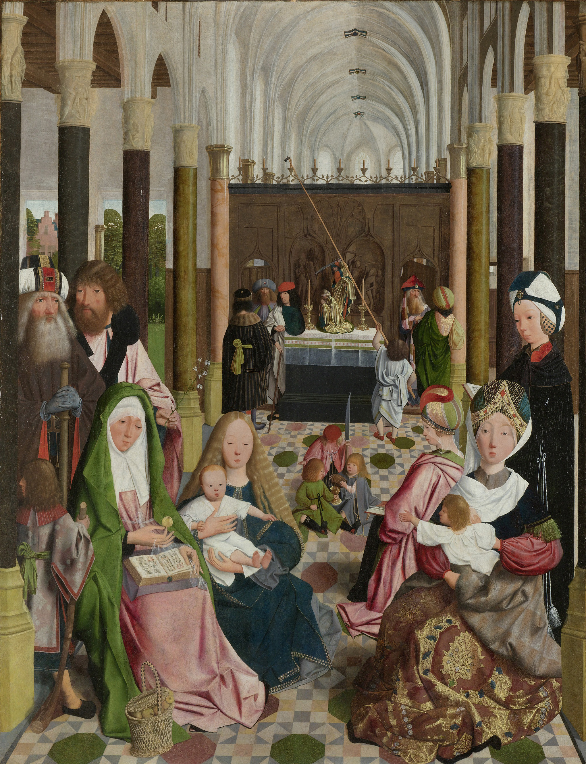 The Holy Kinship, by Geertgen tot Sint Jans, public domain