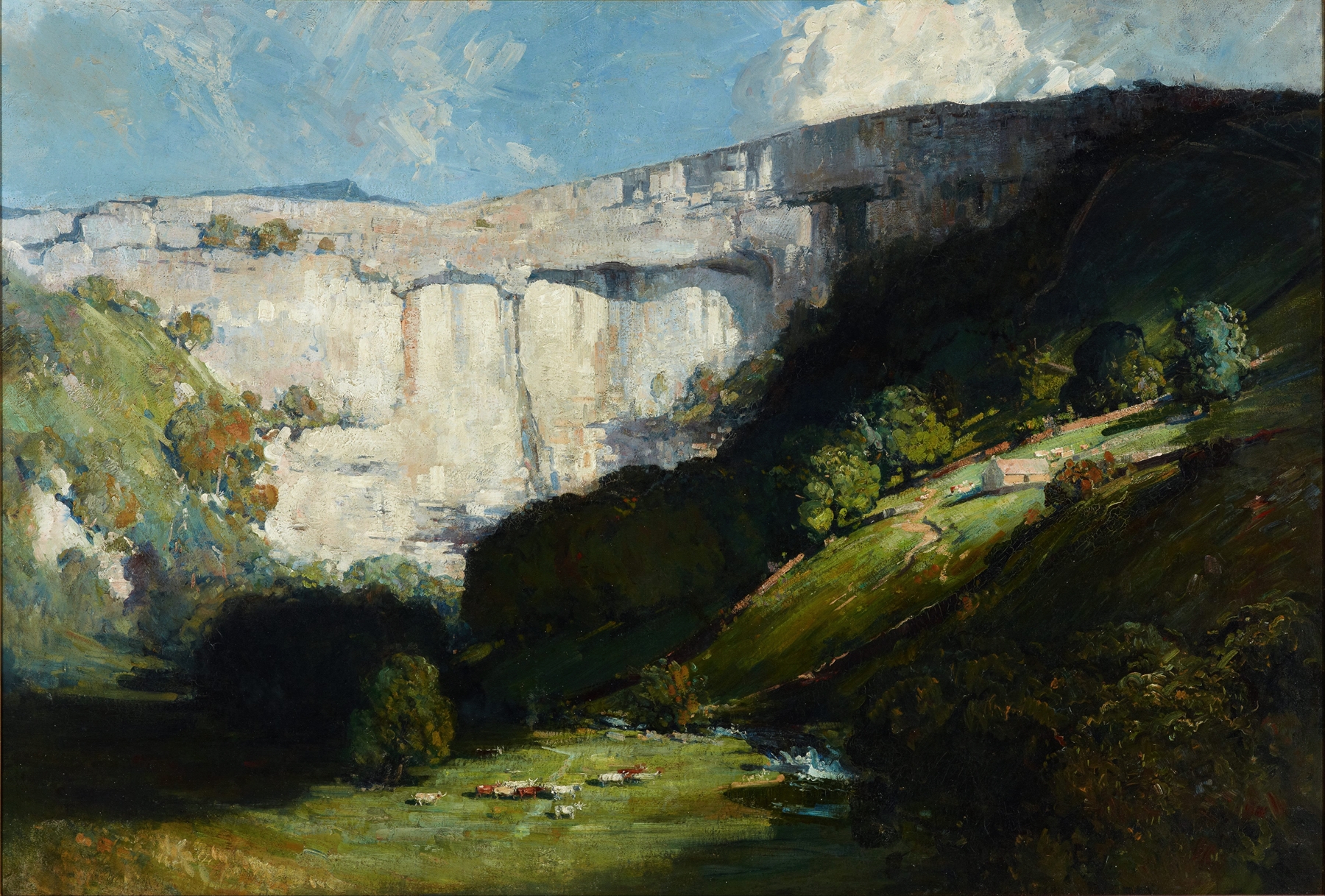 Malham Cove, by Arthur Streeton, public domain