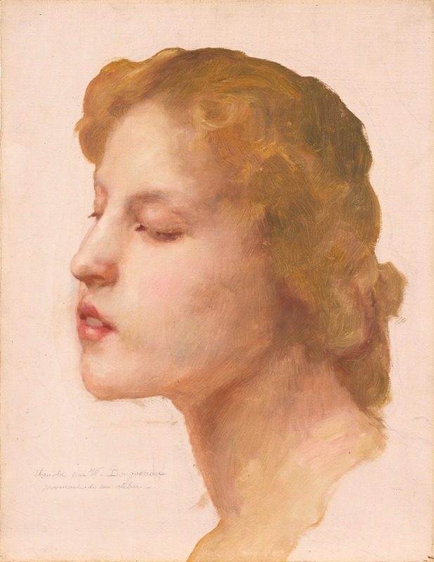 Study Of A Woman’s Head by William Bouguereau