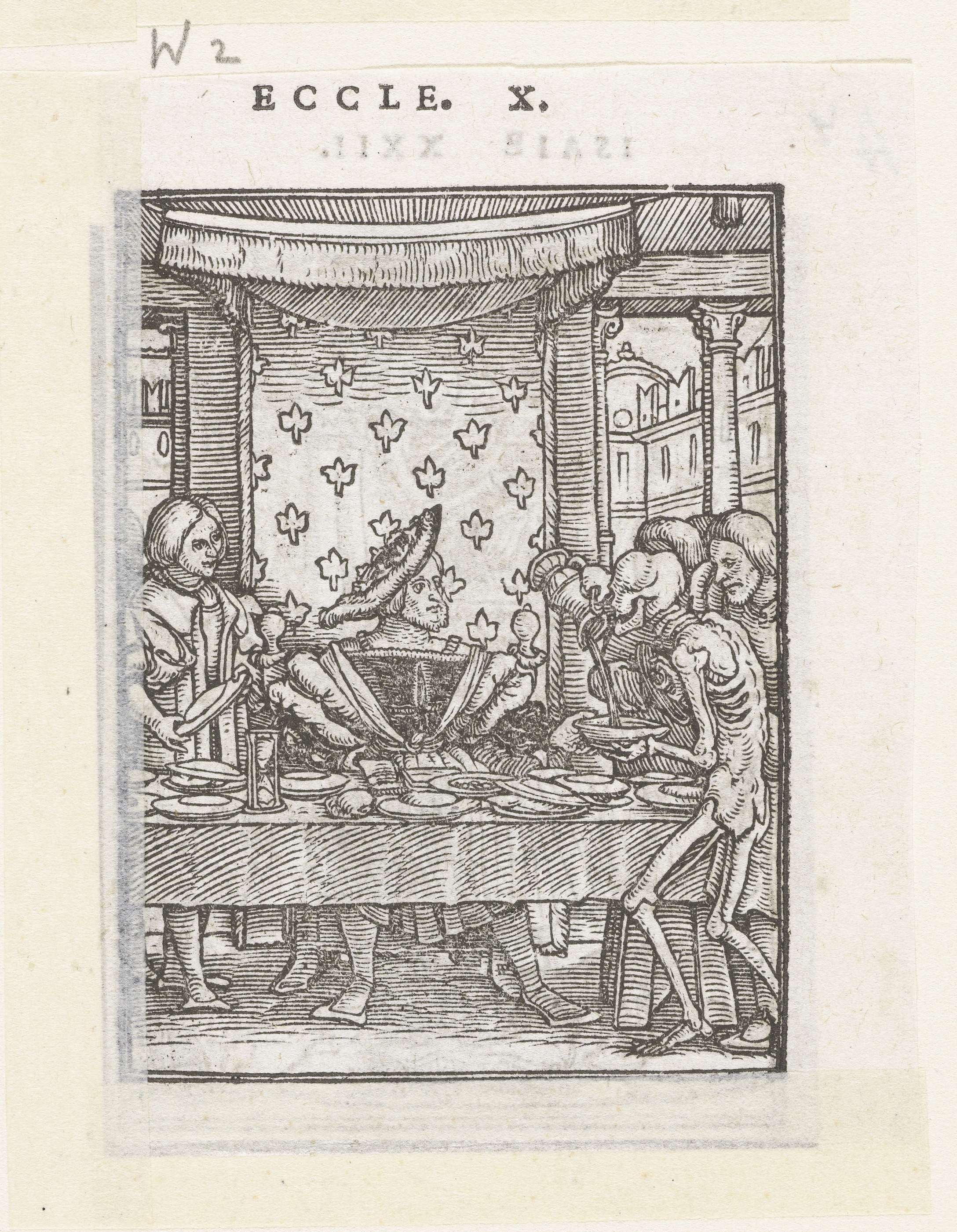 Koning en de Dood, by Hans Holbein (II), public domain