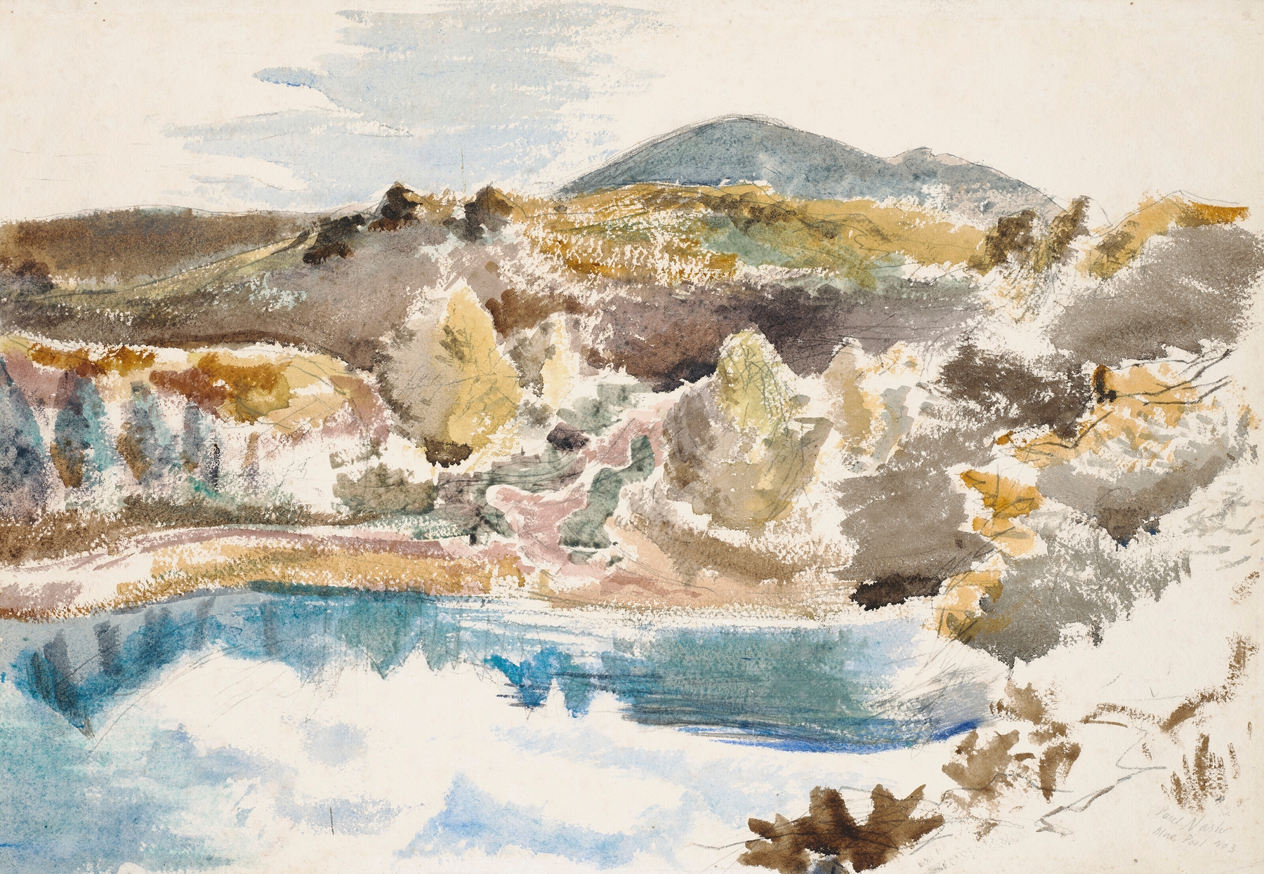The Blue Pool, by Paul Nash, public domain