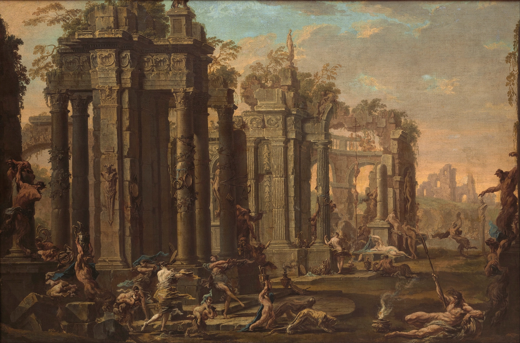 Bacchanal, by Alessandro Magnasco, public domain