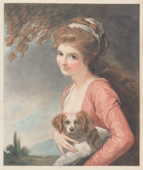 Lady Hamilton as Nature by George Romney depicts a woman embodying nature.