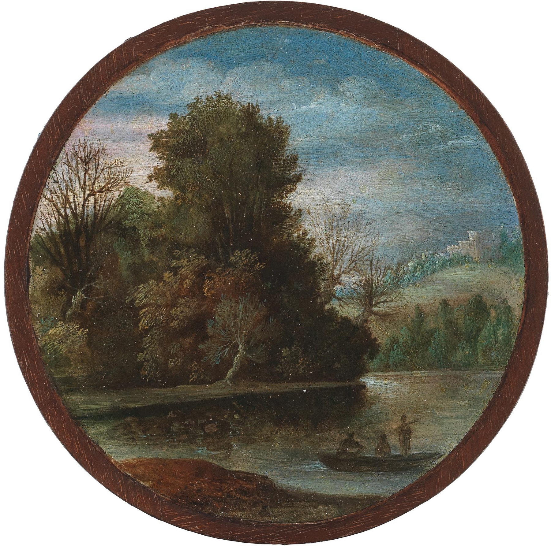 A river landscape, by Paul Bril, public domain