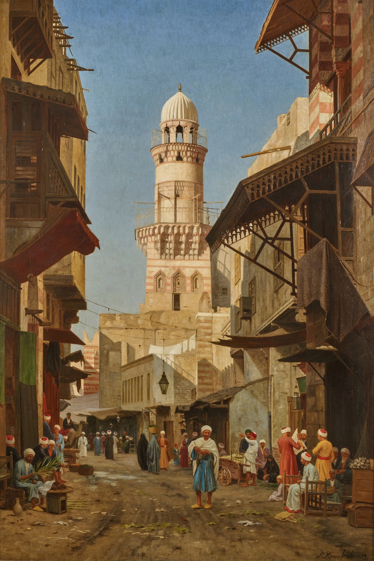 The Khanqah of Baybars II by John Peter Kornbeck, Victorian architecture, intricate façade details