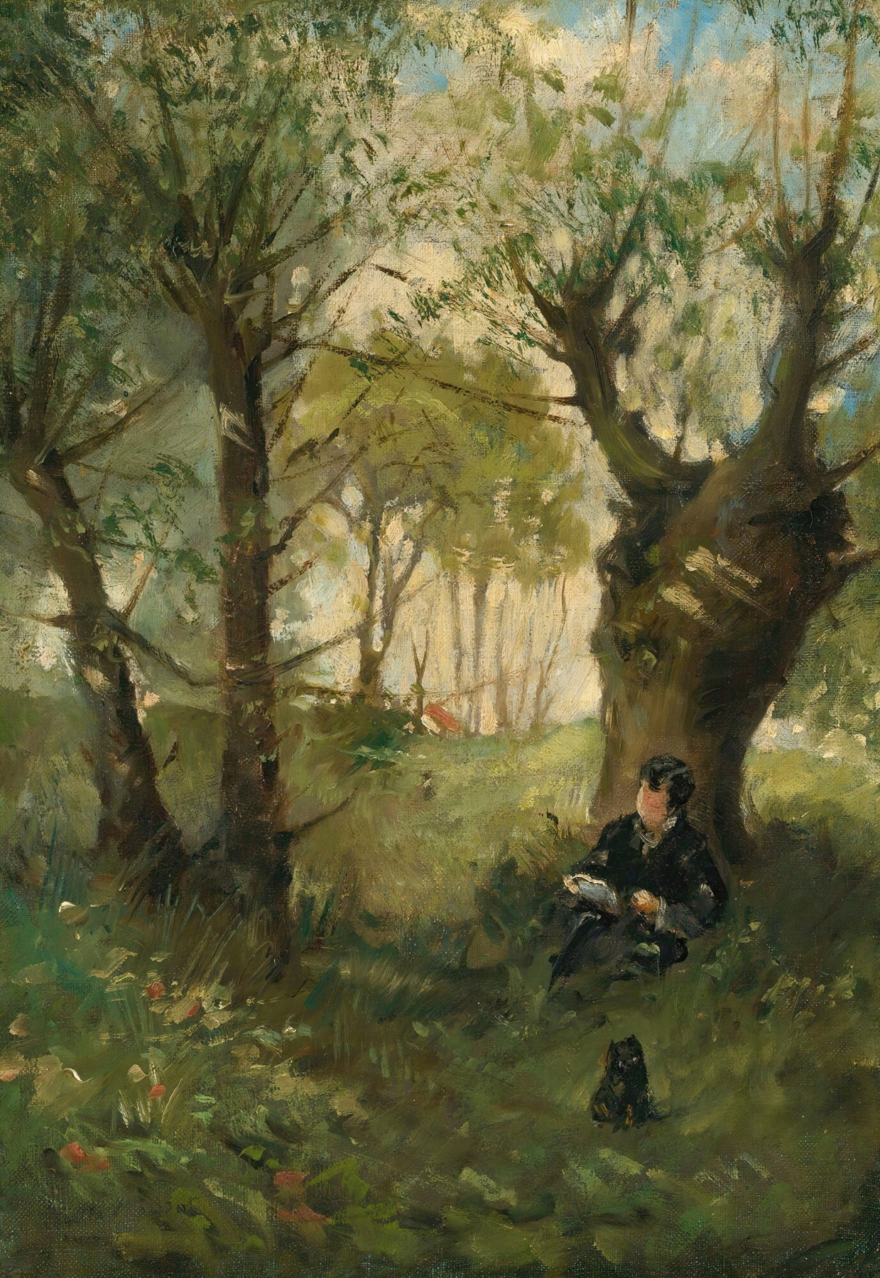 Vieux Chemin À Auvers, by Berthe Morisot, public domain
