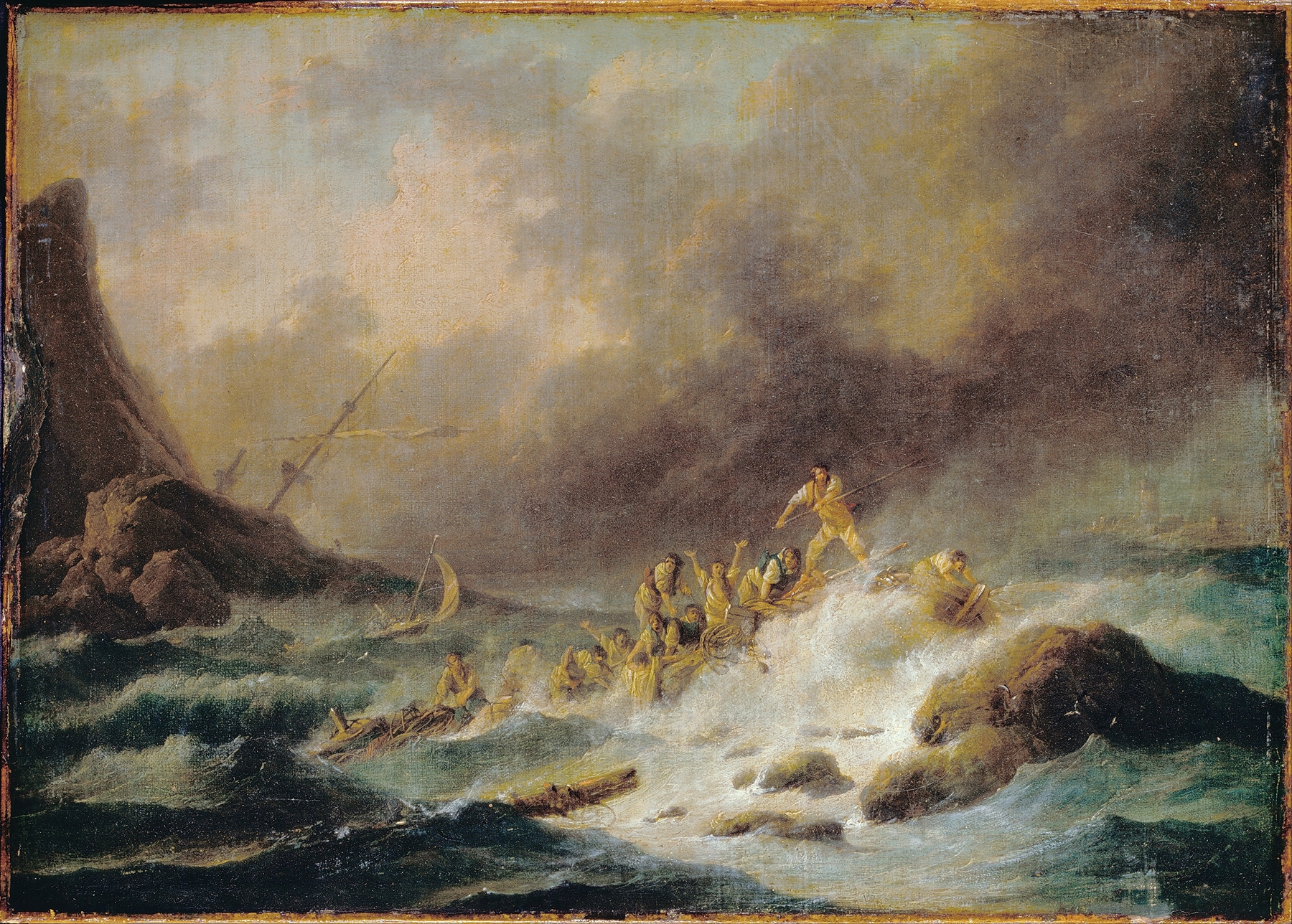 A Shipwreck, by Claude-Joseph Vernet, public domain