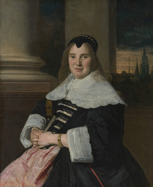A captivating portrait of a woman by Frans Hals, showcasing his distinctive style.