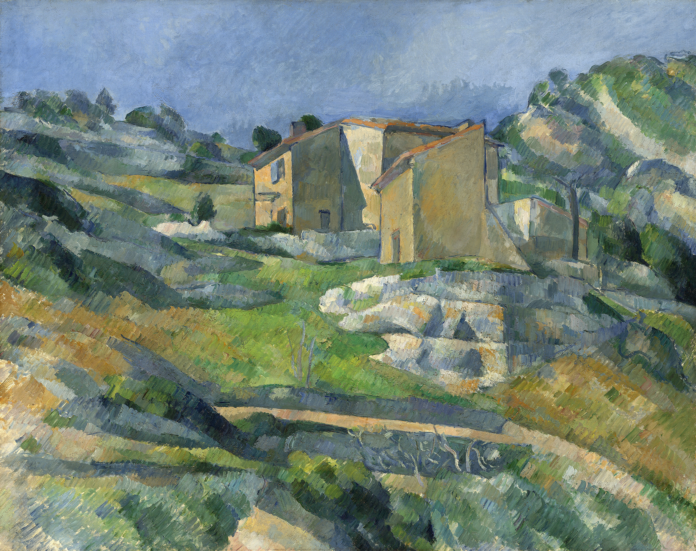 Houses in Provence – The Riaux Valley near L’Estaque, by Paul Cezanne, public domain