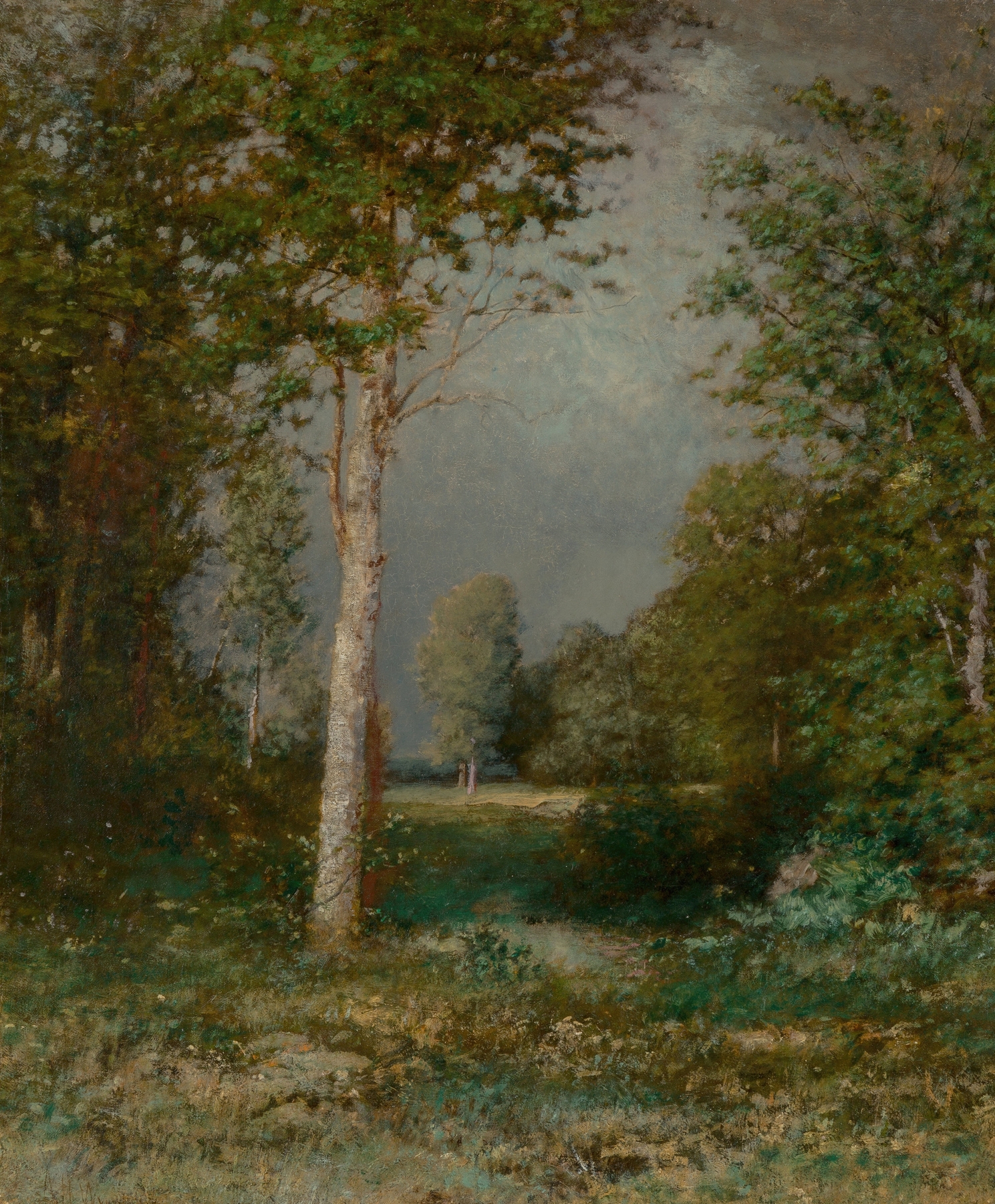 A Forest Glade, by Alexander Helwig Wyant, public domain