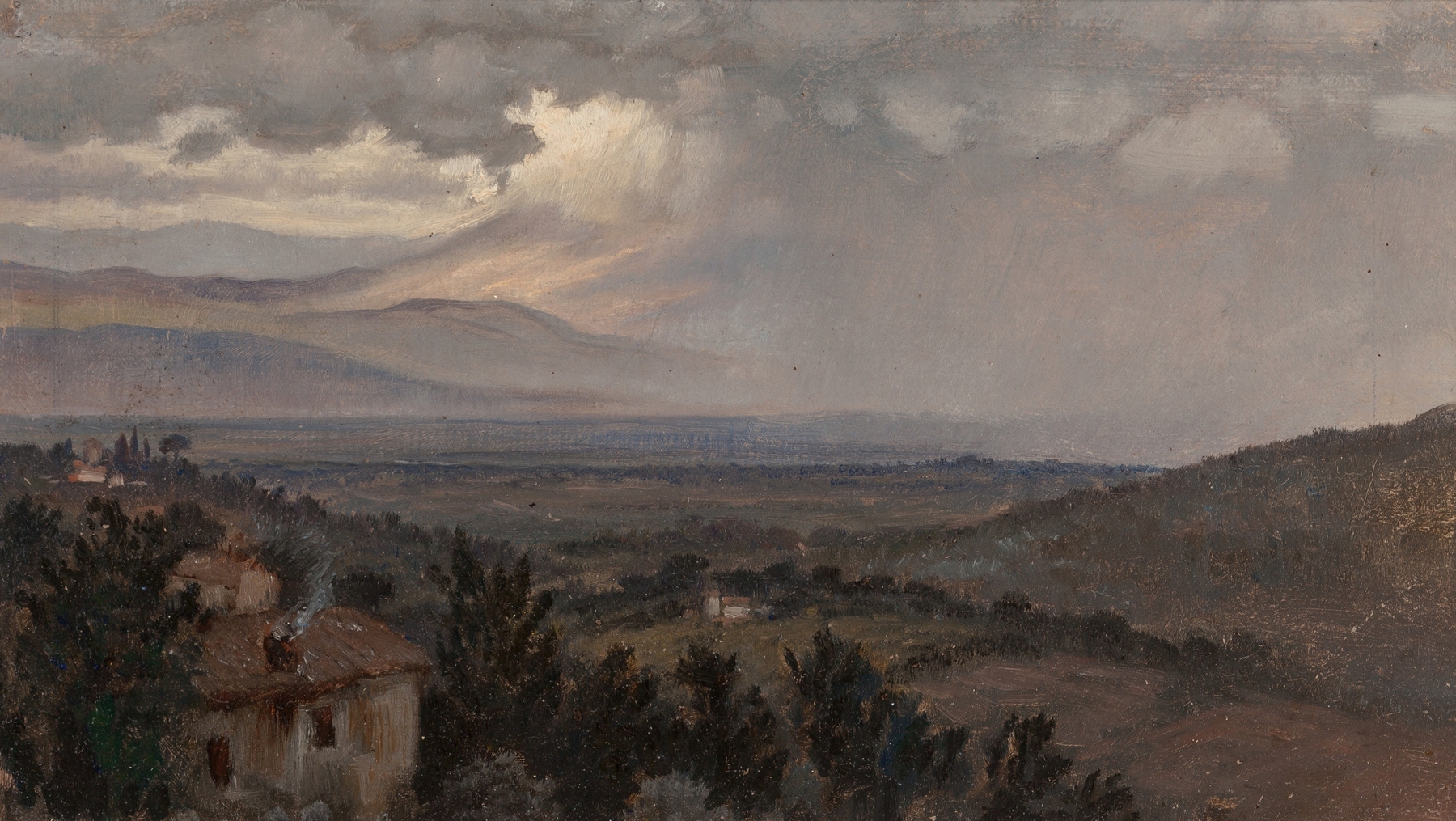 Umbrian Landscape, Italy, by Elihu Vedder, public domain