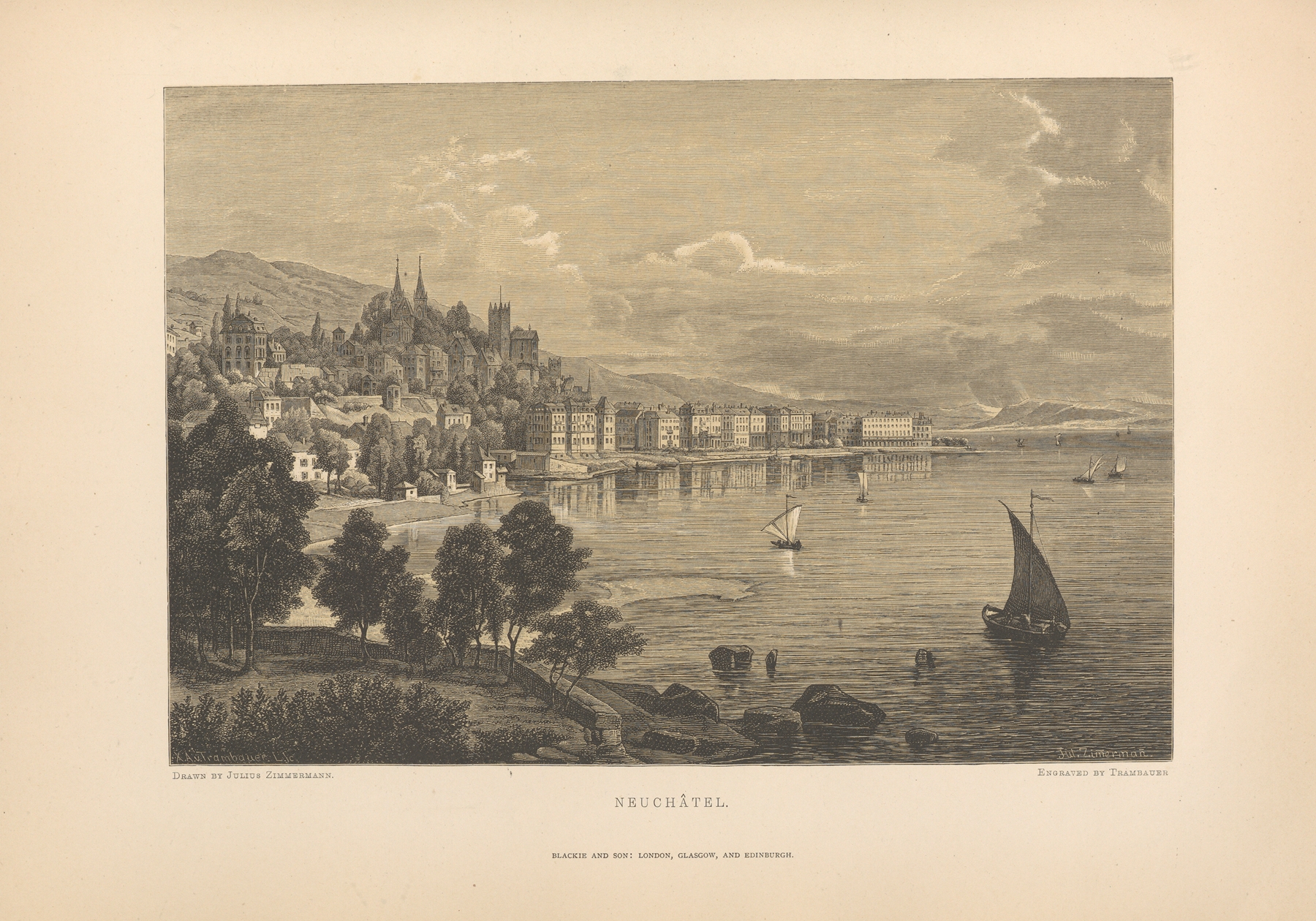 Julius‎ ‎Zimmermann – Neuchatel, by Theodor Gsell Fels, public domain