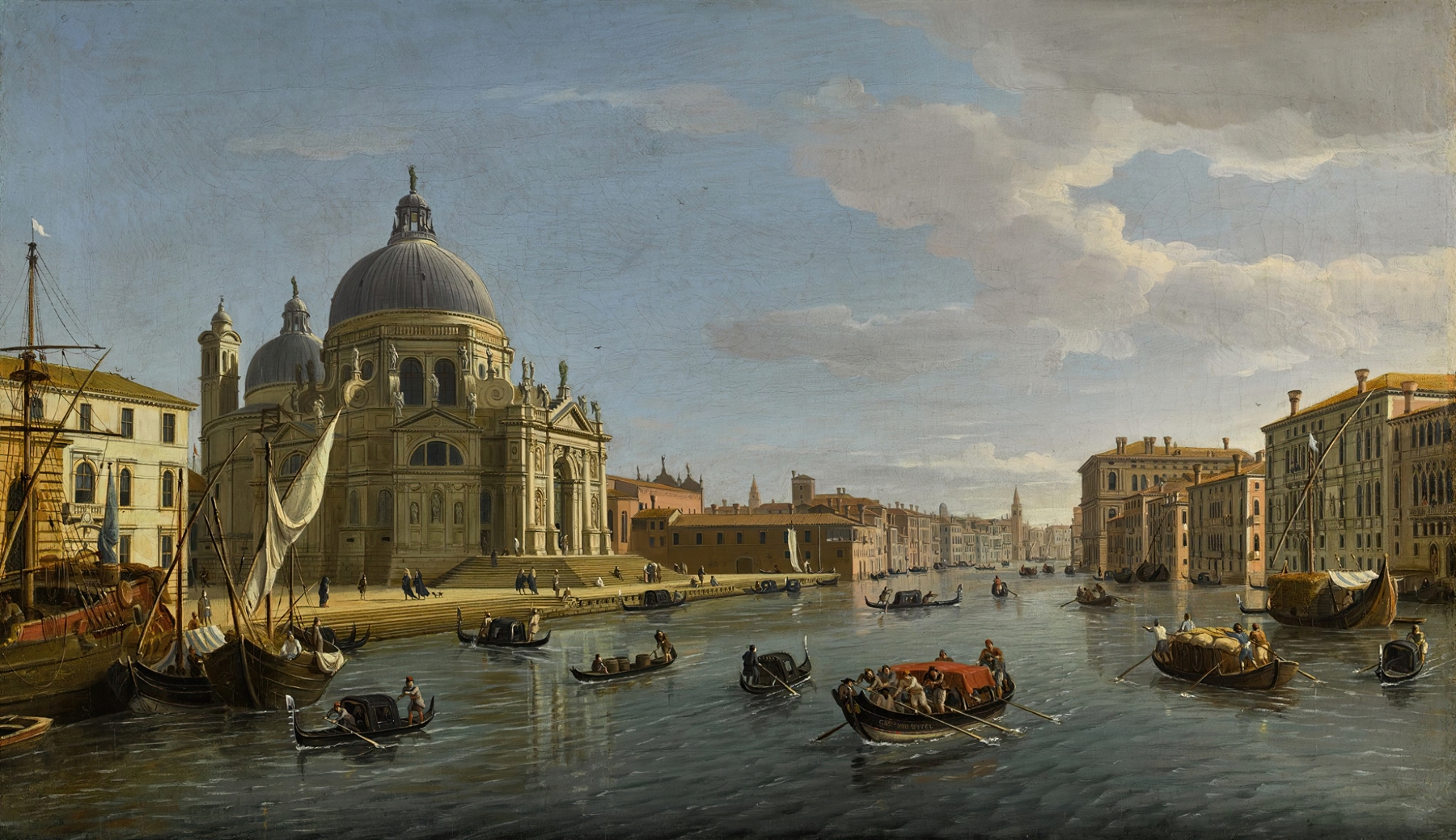 Santa Maria della Salute and Grand Canal, oil painting by Gaspar Van Wittel